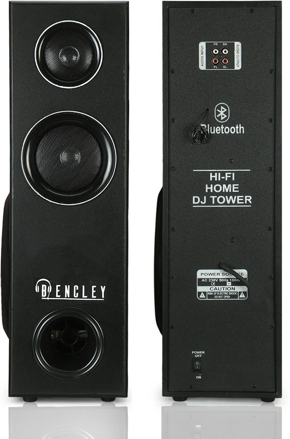 Image of Bencley BLKThunderbird Double Tower 150 W Bluetooth Home Audio Speaker