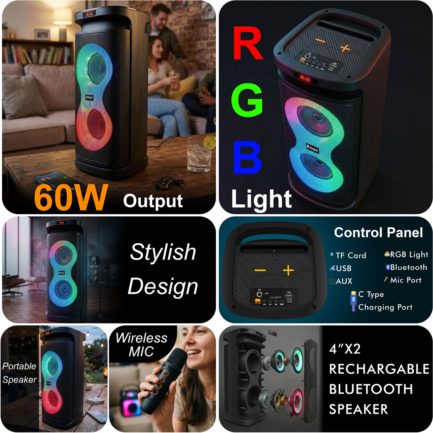 Image of Target 449 60 W Bluetooth Home Audio Speaker
