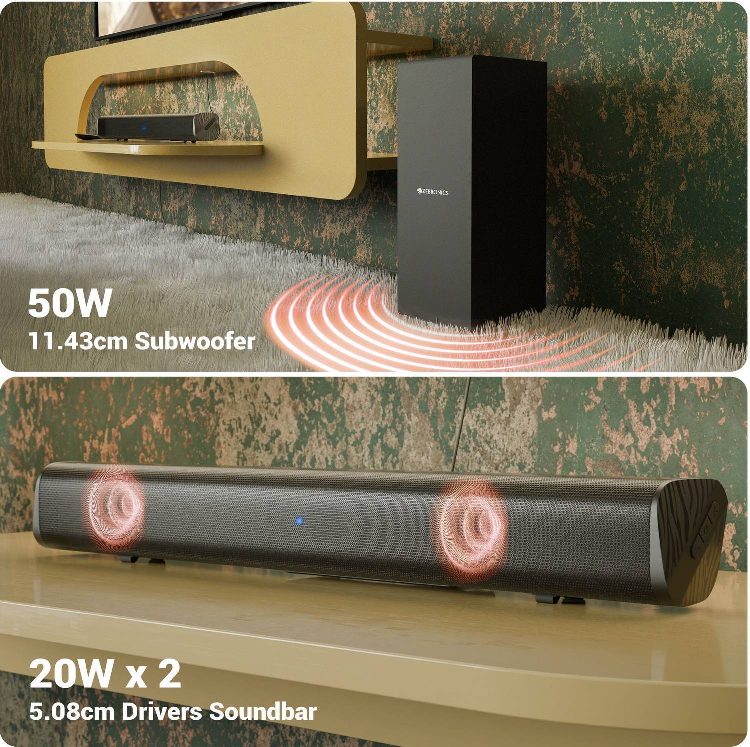 ZEBRONICS Juke Bar 200A 90W Bluetooth Speaker Black - Image 4