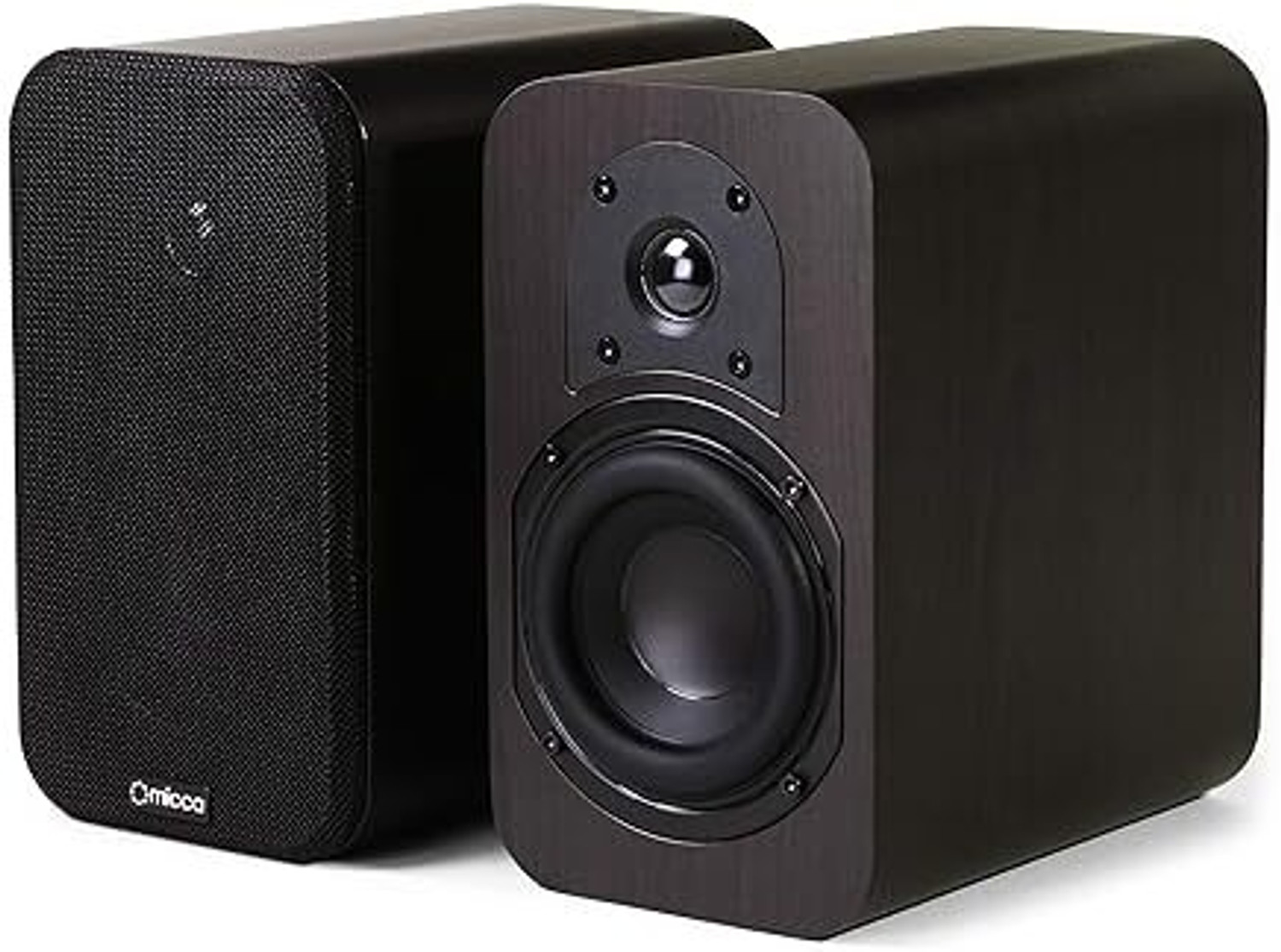 Image of Micca Rb42 200 Watt Bookshelf Wired Speaker (Dark Walnut) 100 W Home Theatre