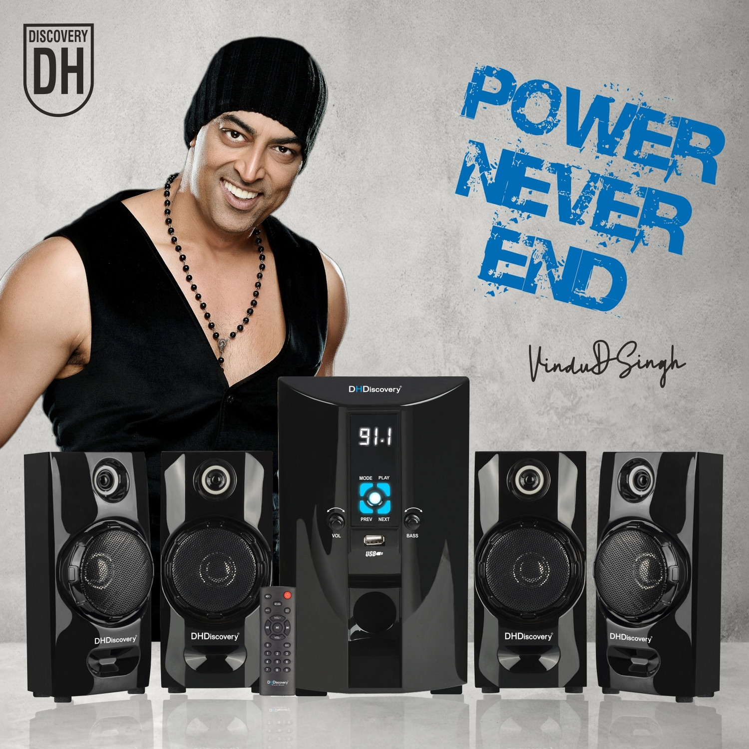 Image of DH Discovery DH6600W 90 W Bluetooth Home Theatre