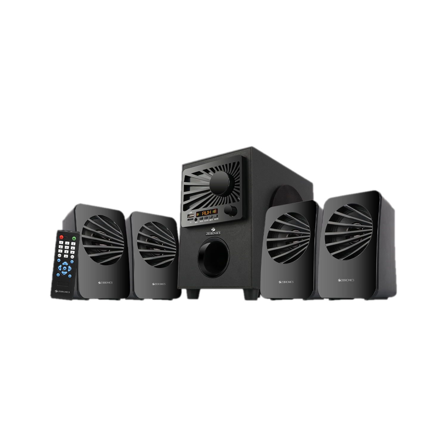 ZEBRONICS Sunshine 60W Bluetooth Speaker Black - Image 1