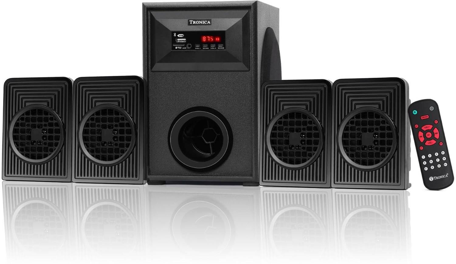 TRONICA Dhurandhar Multimedia Speakers with Subwoofer, USB/SD/FM/AUX, Remote Support 50 W Bluetooth Home Theatre - Image 1