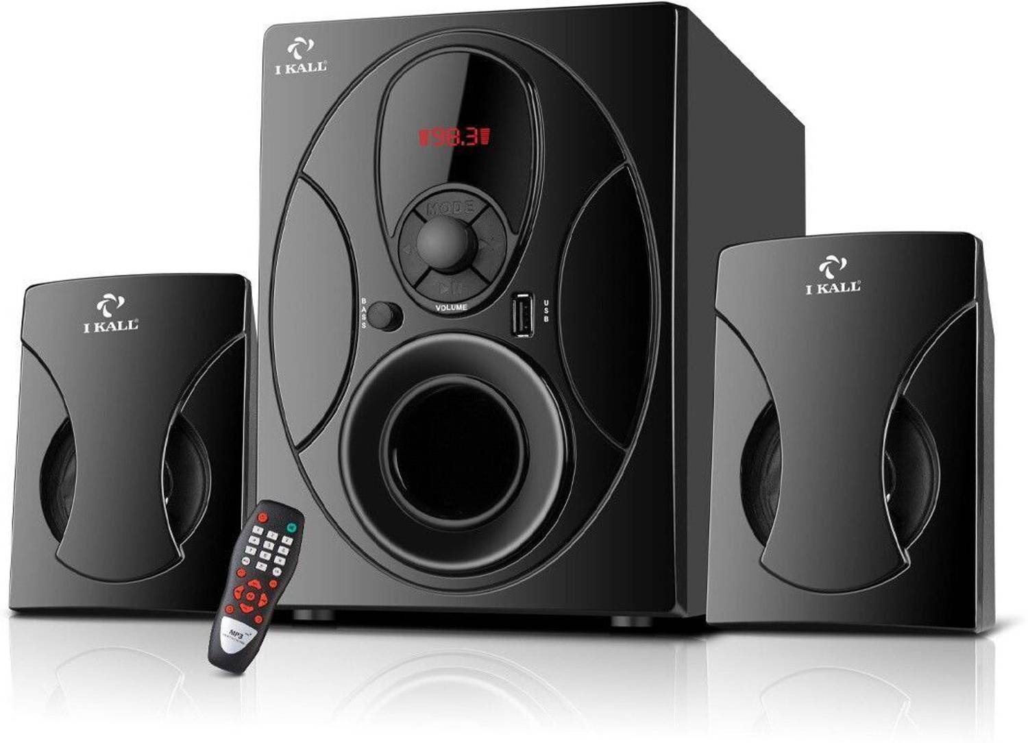 I Kall ik44bt 40 W Bluetooth Home Theatre (Black, 2.1 Channel)