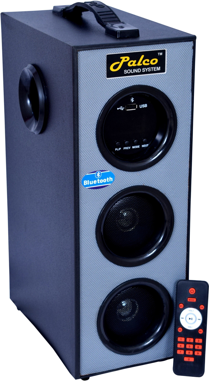 Image of palco sound system PLC1001 Single Tower Multimedia Speaker System with Remote, USB 40 W Bluetooth Home Theatre