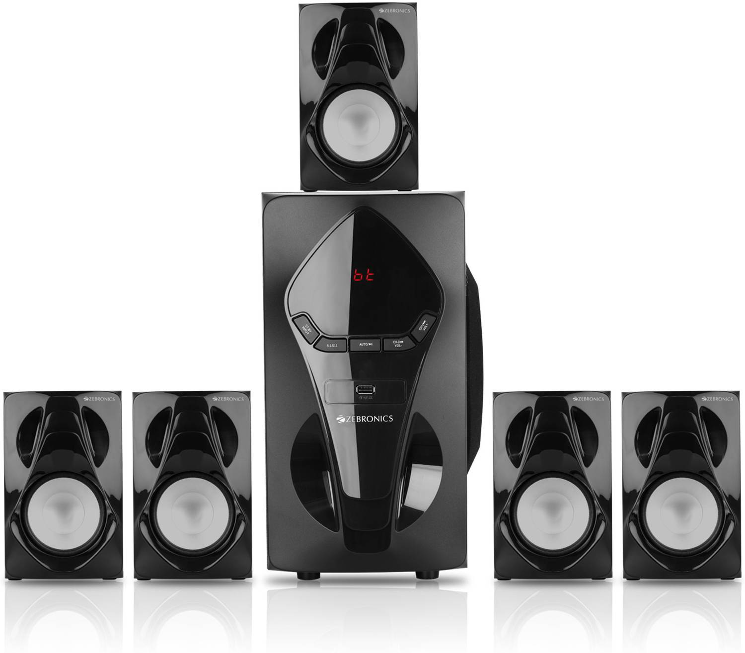 ZEBRONICS Zeb BT7591RUCF speaker, 5.25" Subwoofer, AC-3 surround