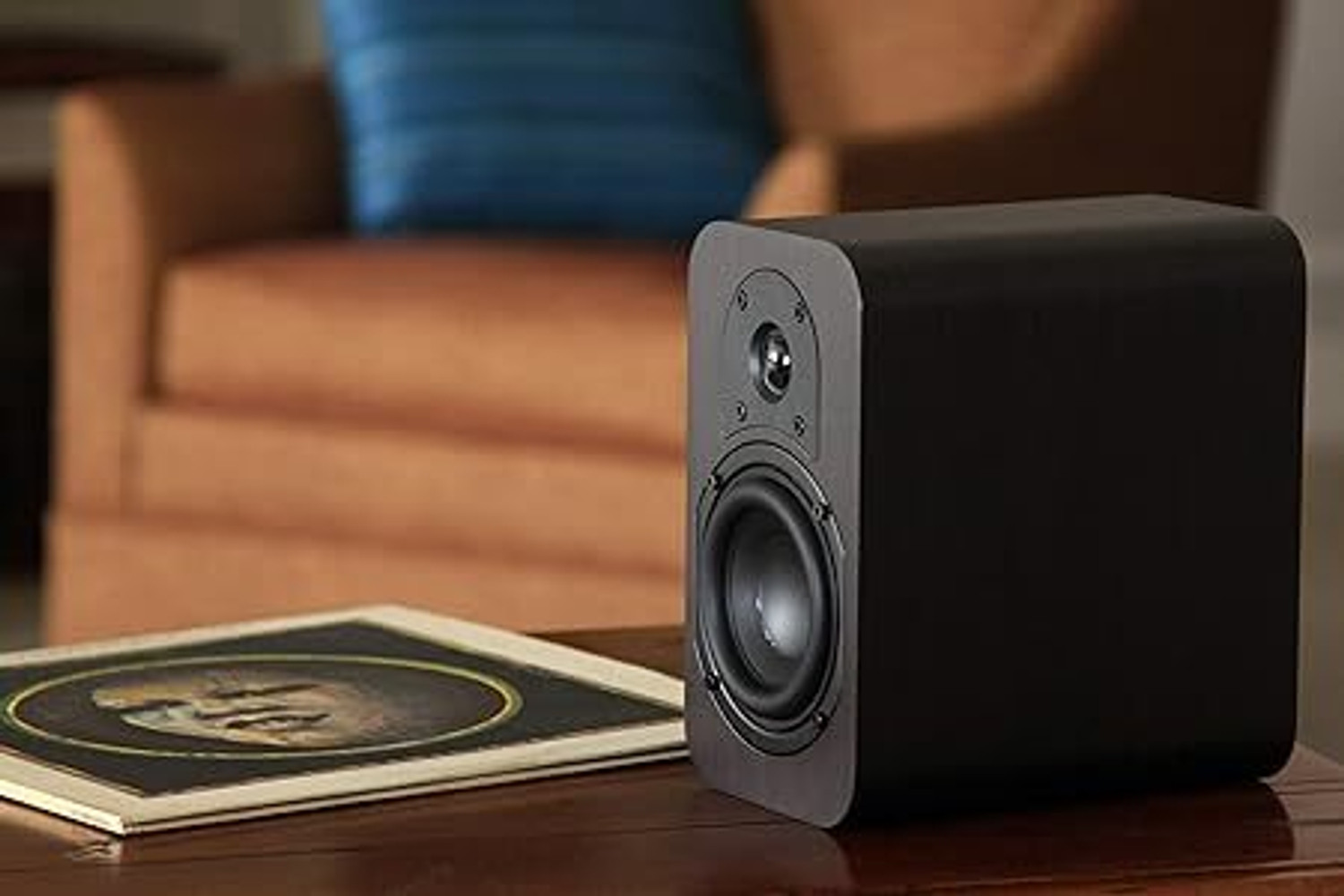 Image of Micca Rb42 200 Watt Bookshelf Wired Speaker (Dark Walnut) 100 W Home Theatre