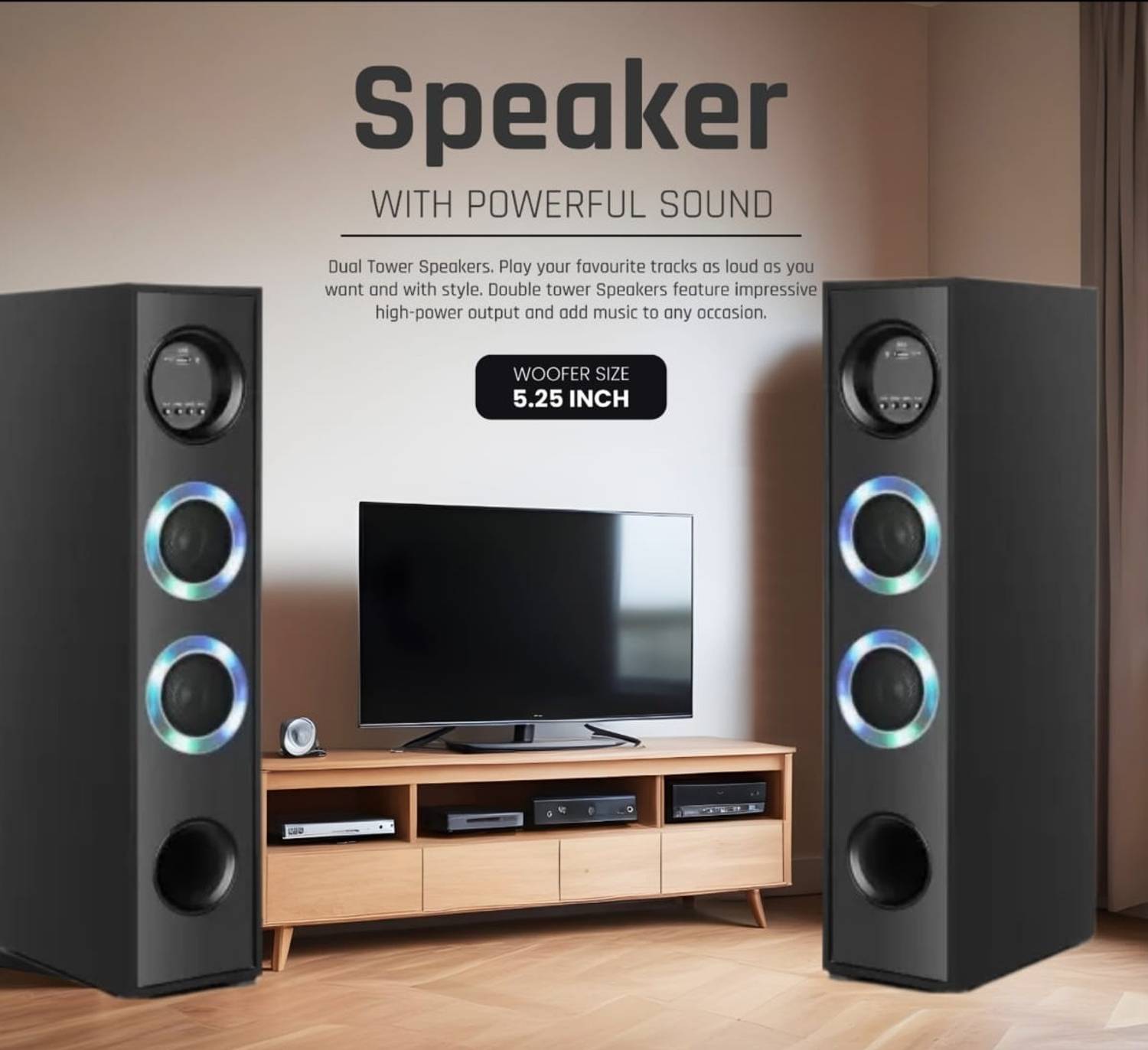 querial WE-EW 100 W Bluetooth Home Theatre (Black, 2.0 Channel)