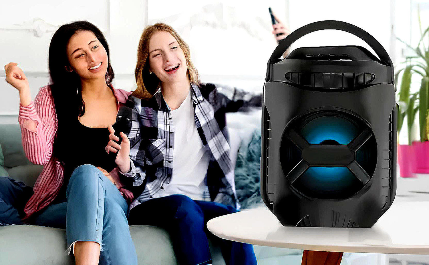 Image of YAROH M17 Ikka Compact 16W: High-Power Bluetooth Home Theatre Speaker for Parties 10 W Bluetooth Home Theatre