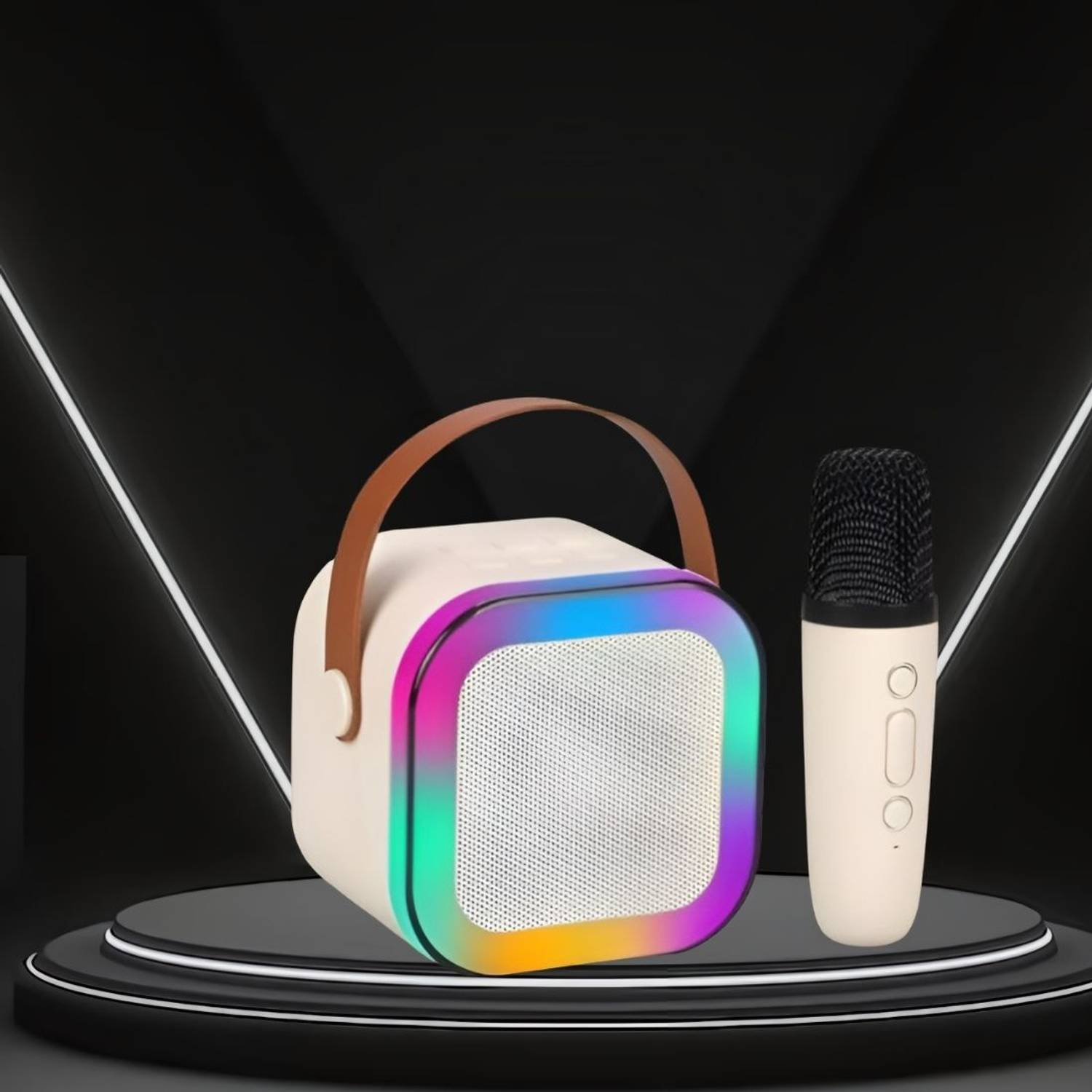 Clairbell Bluetooth Speaker with mic Karaoke, FM Radio, AUX, USB,