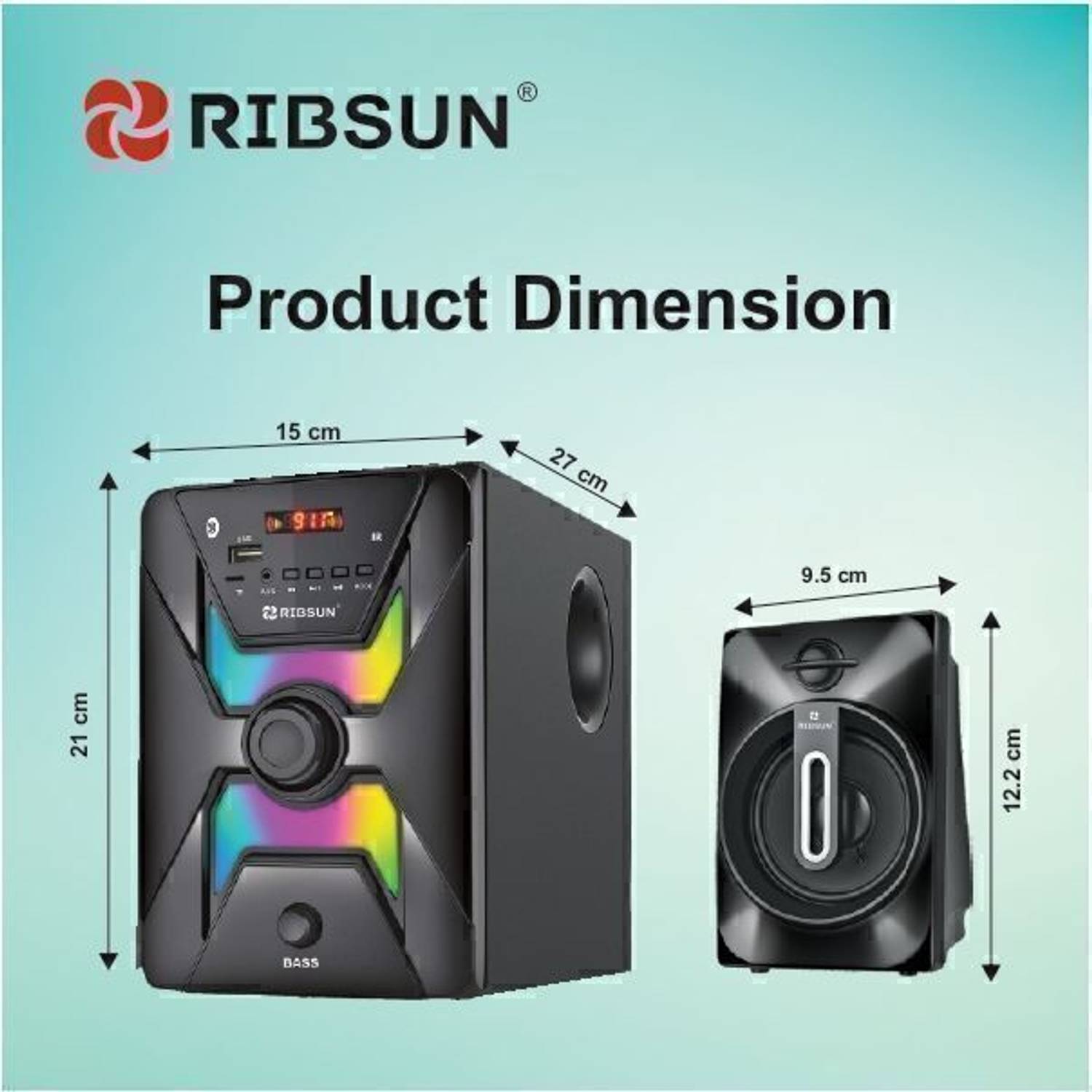 RIBSUN Phantom 7.1 90W Bluetooth Home Theatre - Image 3