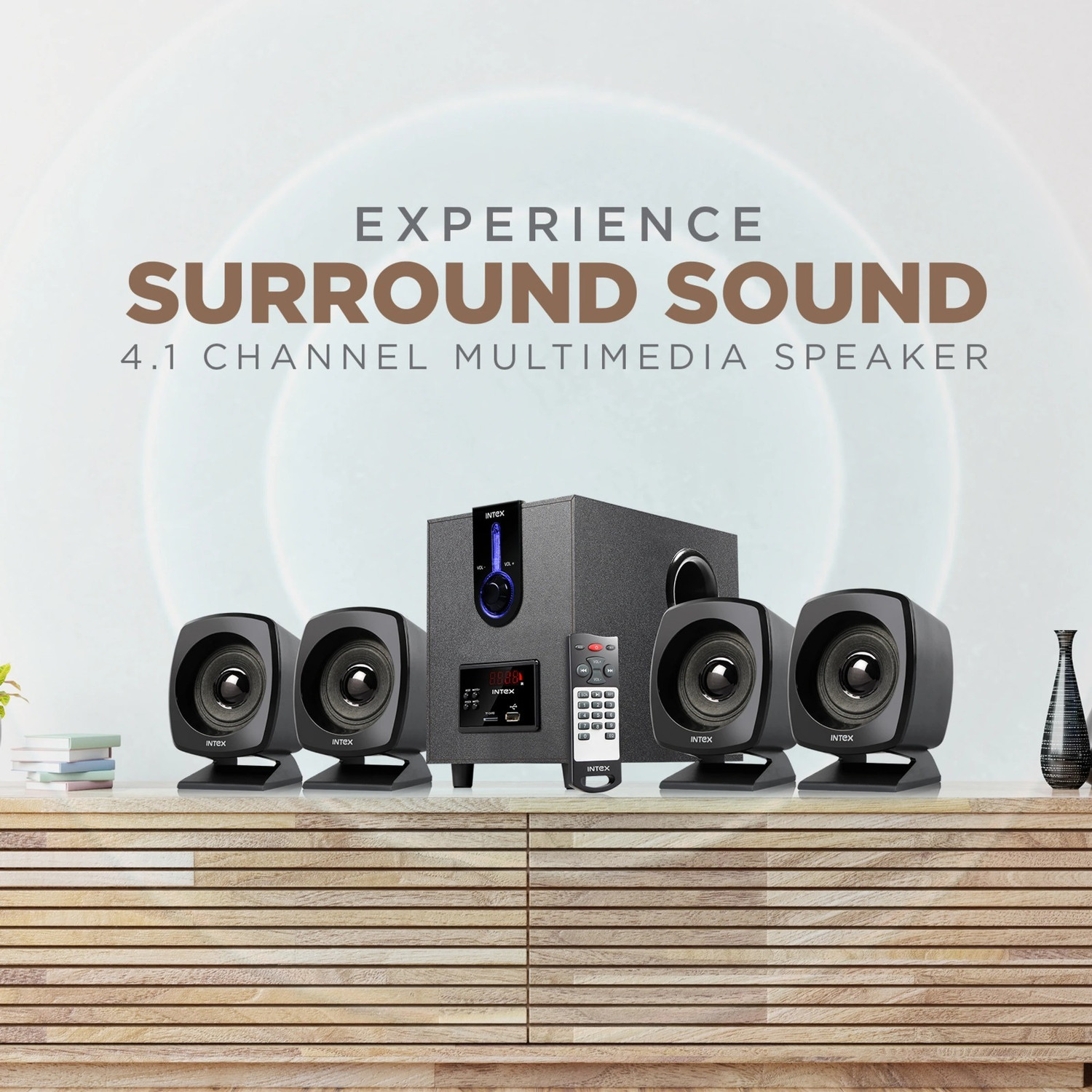 Image of Intex Intex 4.1 Echo 2616 TUFB Multimedia 55 W Bluetooth Home Theatre