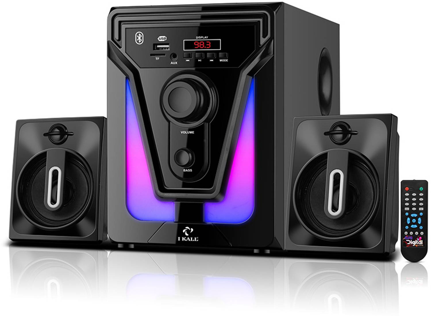I Kall IK44 40 W Bluetooth Home Theatre (Black, 2.1 Channel)