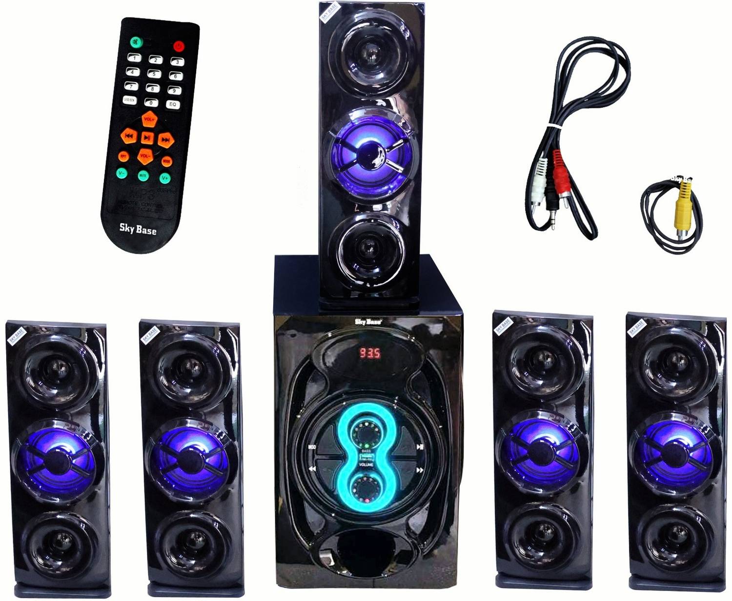 SKYBASE High Bass 500 9500 W Bluetooth Home Theatre (Black, 5.1 C