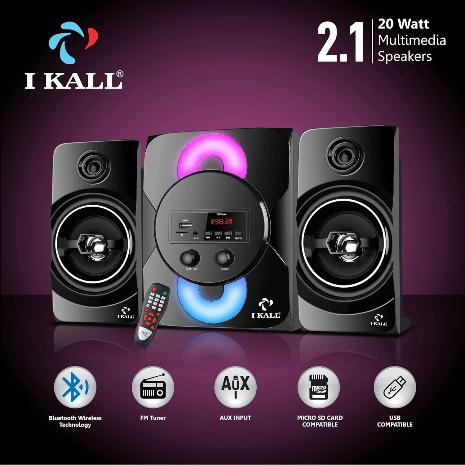 Image of I Kall BT-IK51 40 W Bluetooth Home Theatre