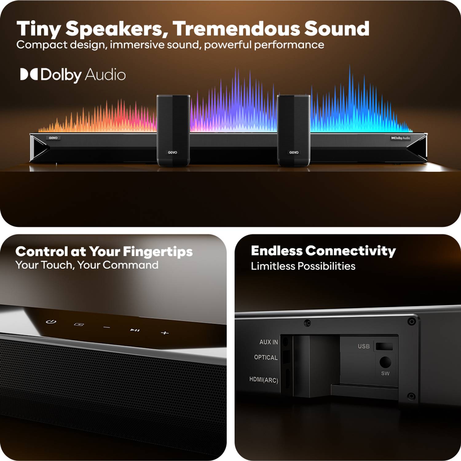 GOVO GOSURROUND 999W Bluetooth Soundbar - Image 3