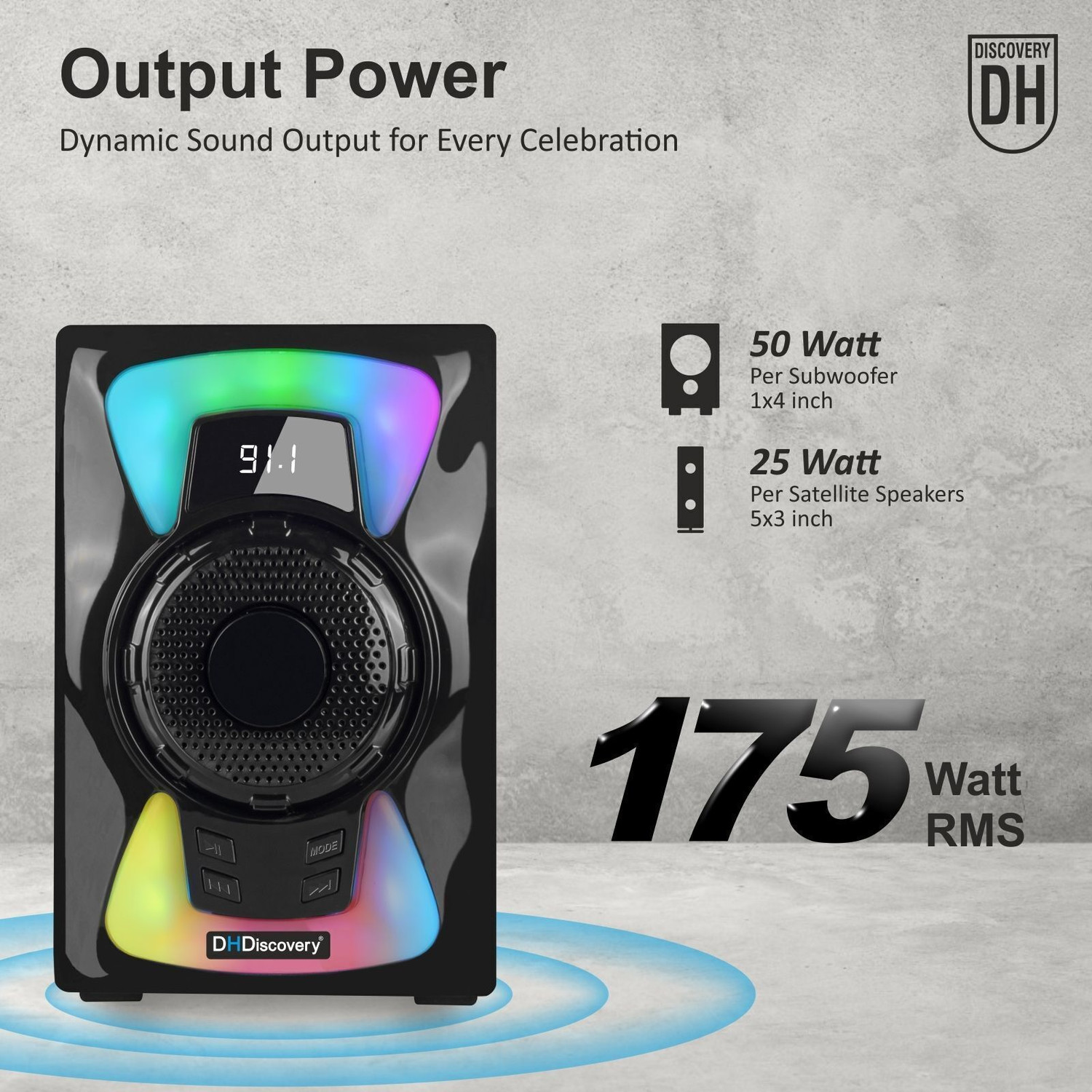 Image of DH Discovery D10 5.1 with 175 W Bluetooth Home Theatre