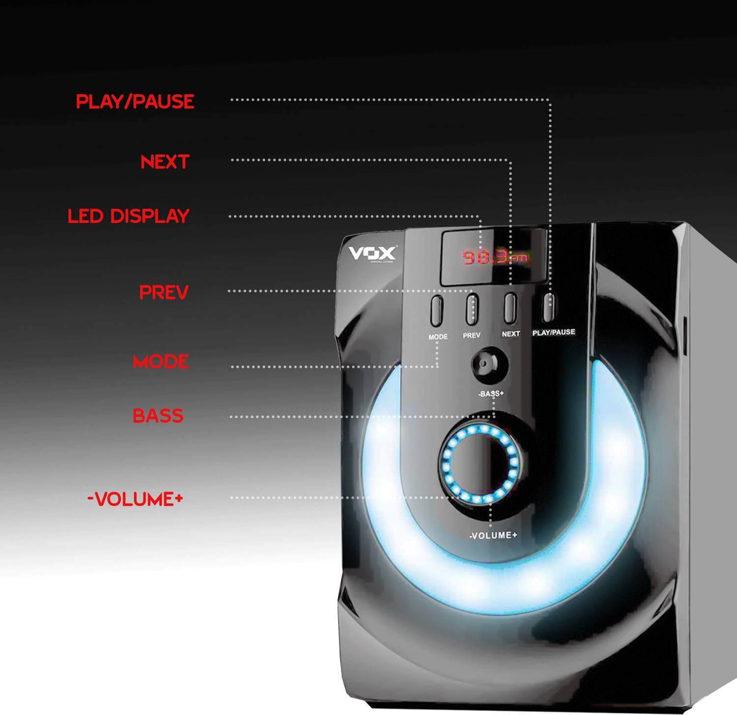 Vox V7171 7.1 Bluetooth Home Theatre - Image 4