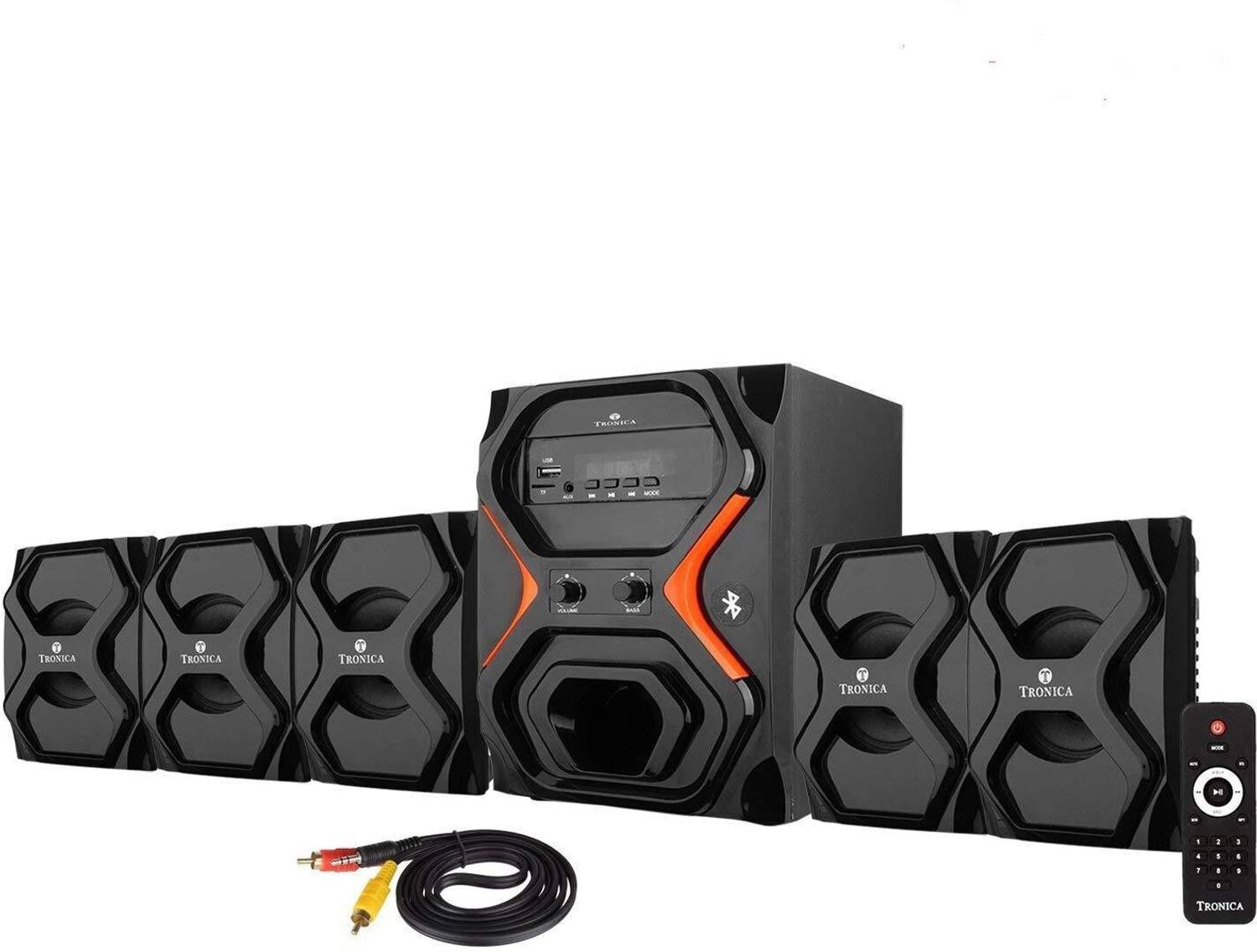 TRONICA 222 50 W Bluetooth Home Theatre (Black, 2.1 Channel)