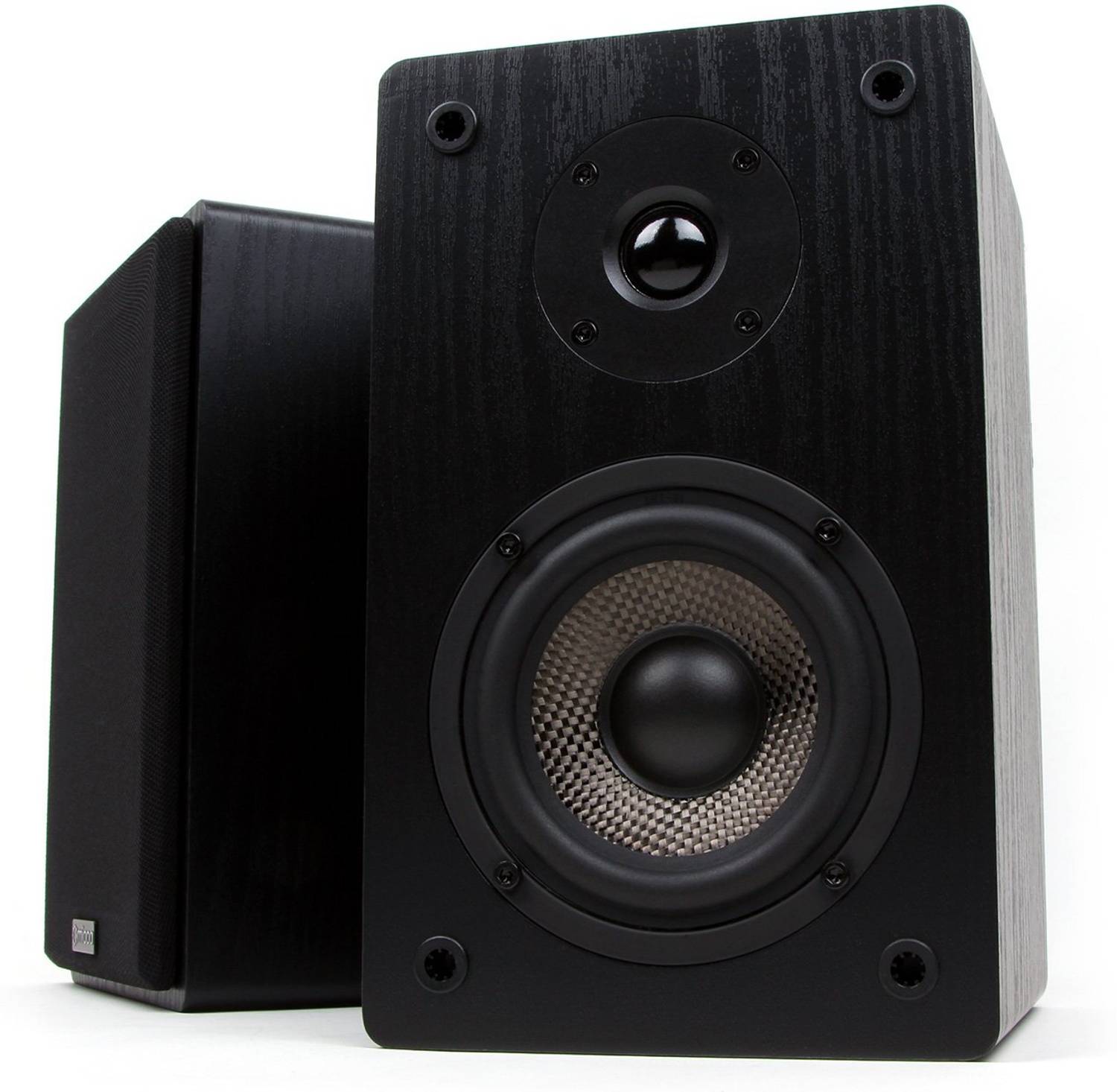Micca Mb42 Bookshelf Speakers With 4-Inch Carbon Fiber Woofer And