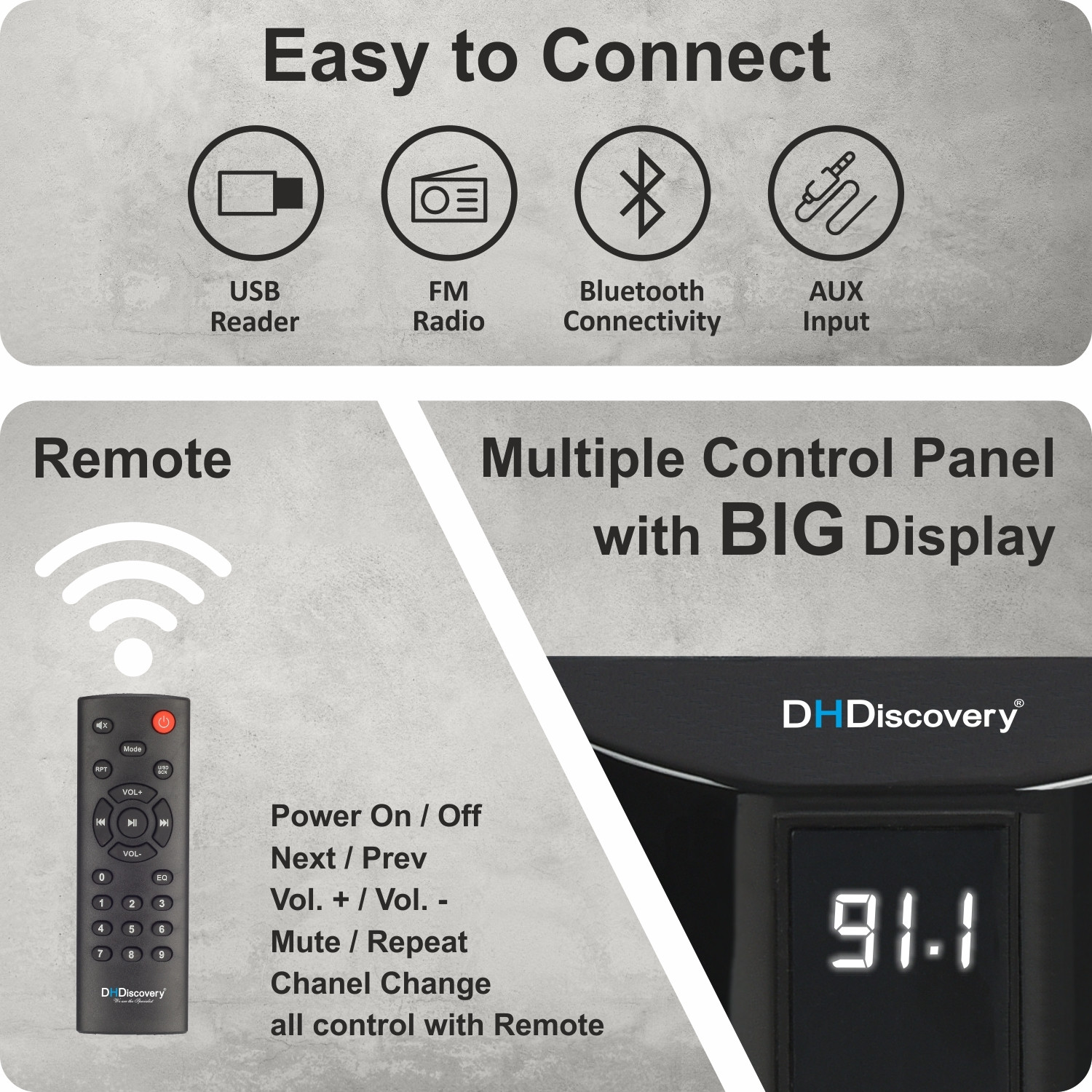 Image of DH Discovery DH6600W 90 W Bluetooth Home Theatre