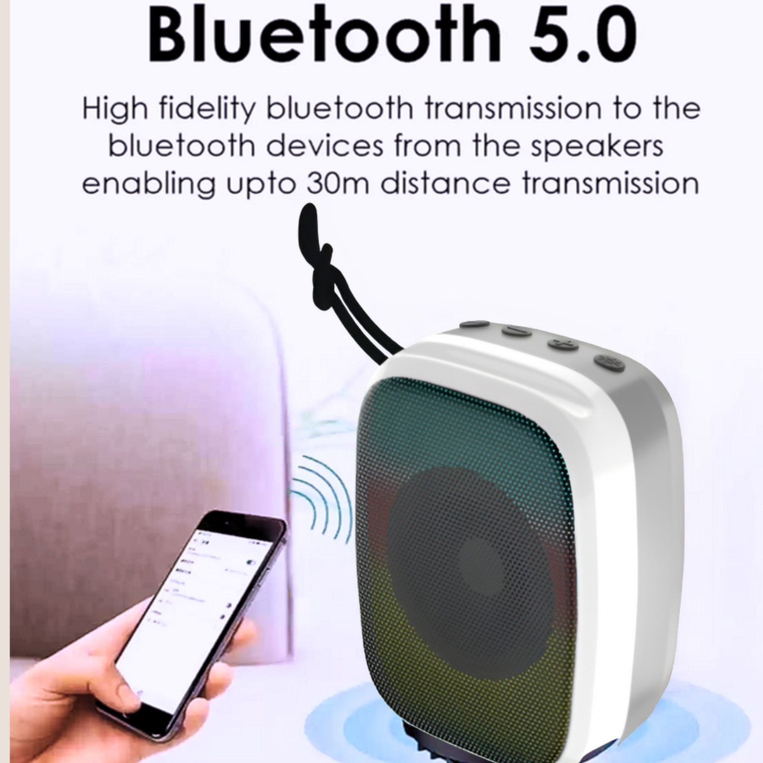 Image of Clairbell Don Bluetooth Speaker Support Card /FM Aux /SD 5Hrs Playtime With Stereo SoundA485 8 W Bluetooth Soundbar
