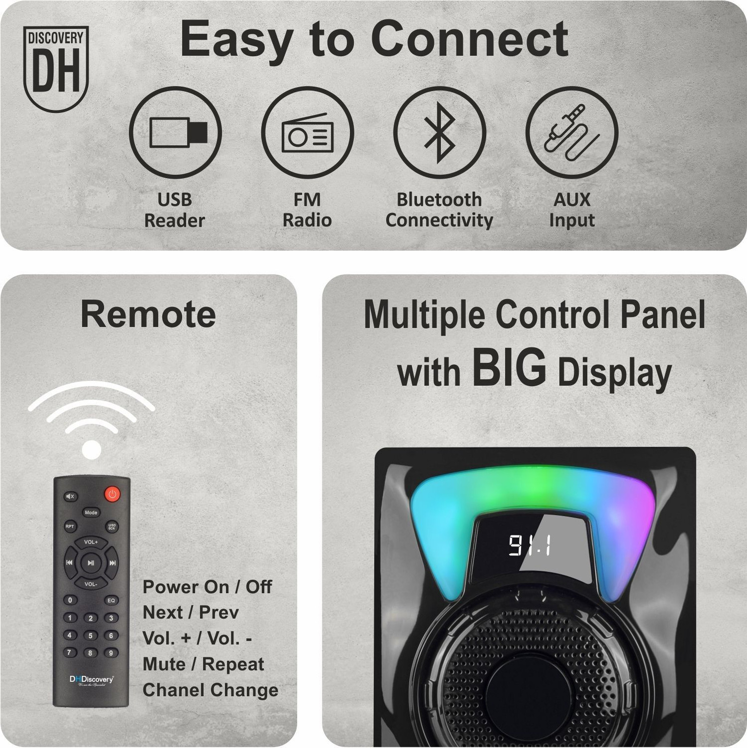 Image of DH Discovery D10 5.1 with 175 W Bluetooth Home Theatre