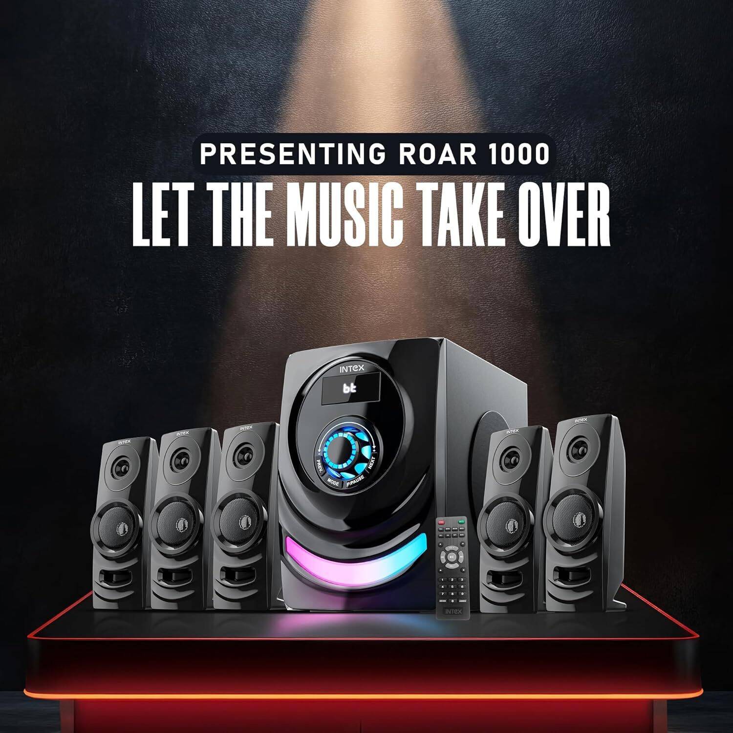 Intex 5.1 ROAR 1000 100W Bluetooth Home Theatre - Image 2