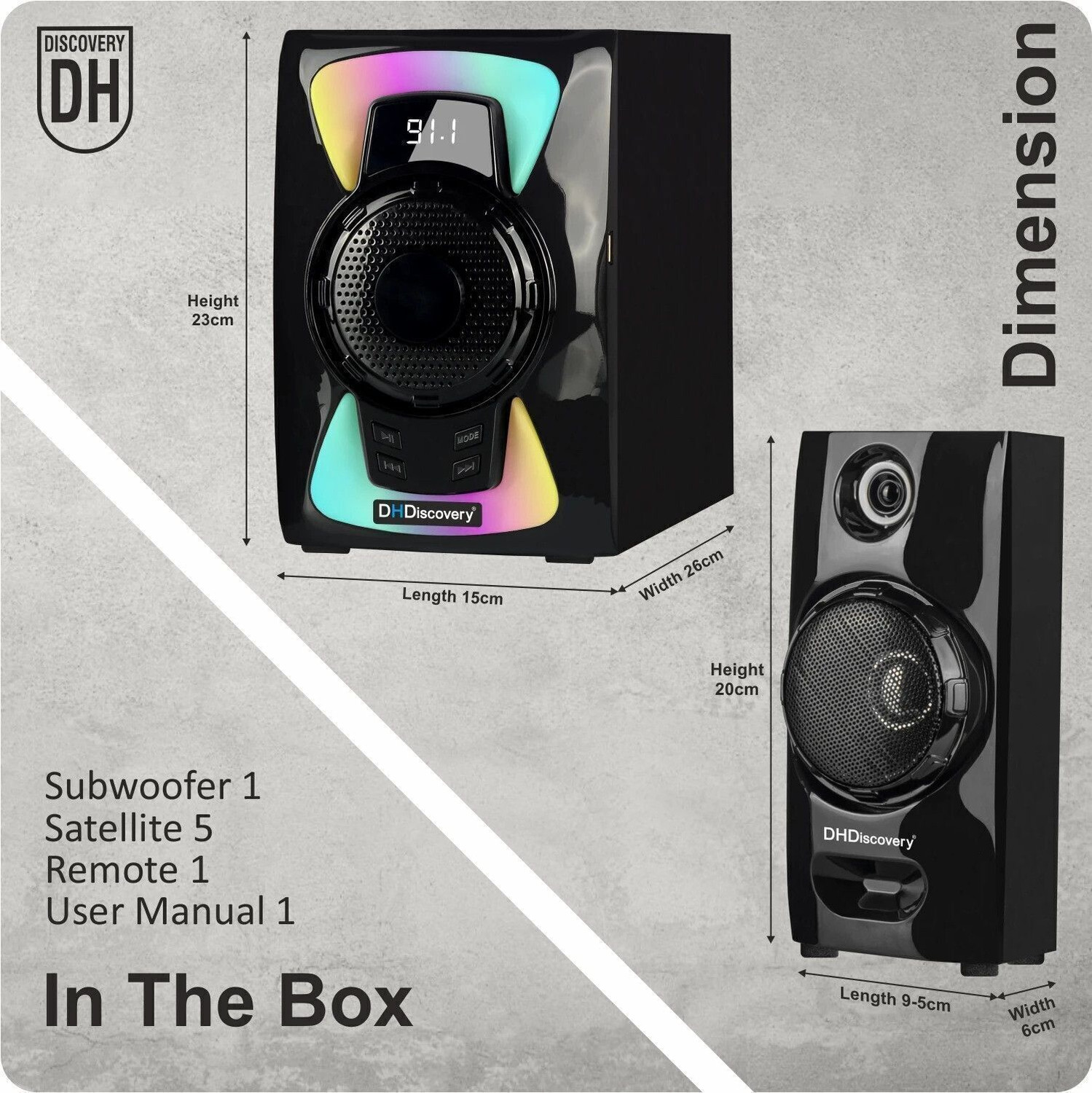 Image of DH Discovery D10 5.1 with 175 W Bluetooth Home Theatre