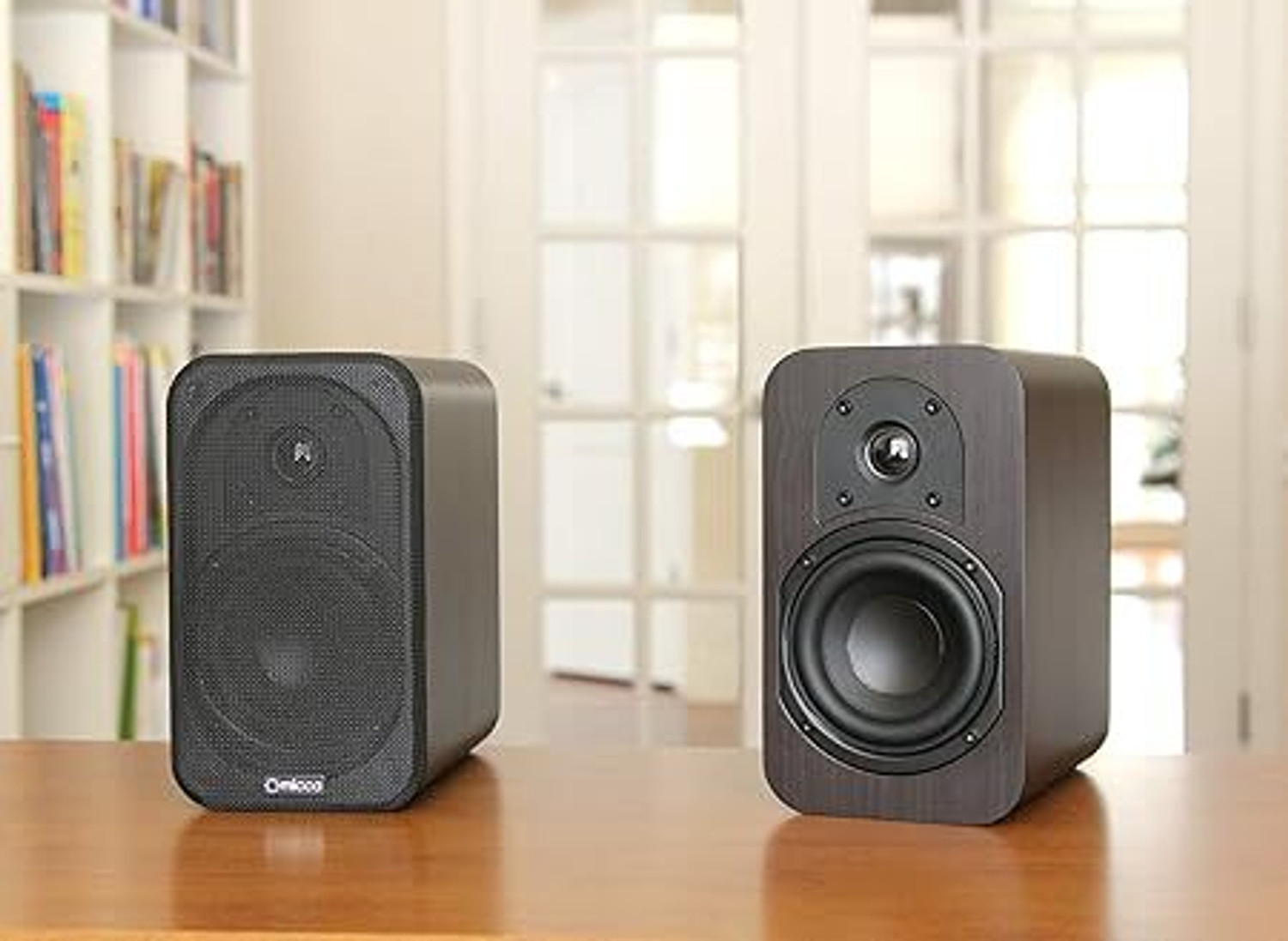 Image of Micca Rb42 200 Watt Bookshelf Wired Speaker (Dark Walnut) 100 W Home Theatre