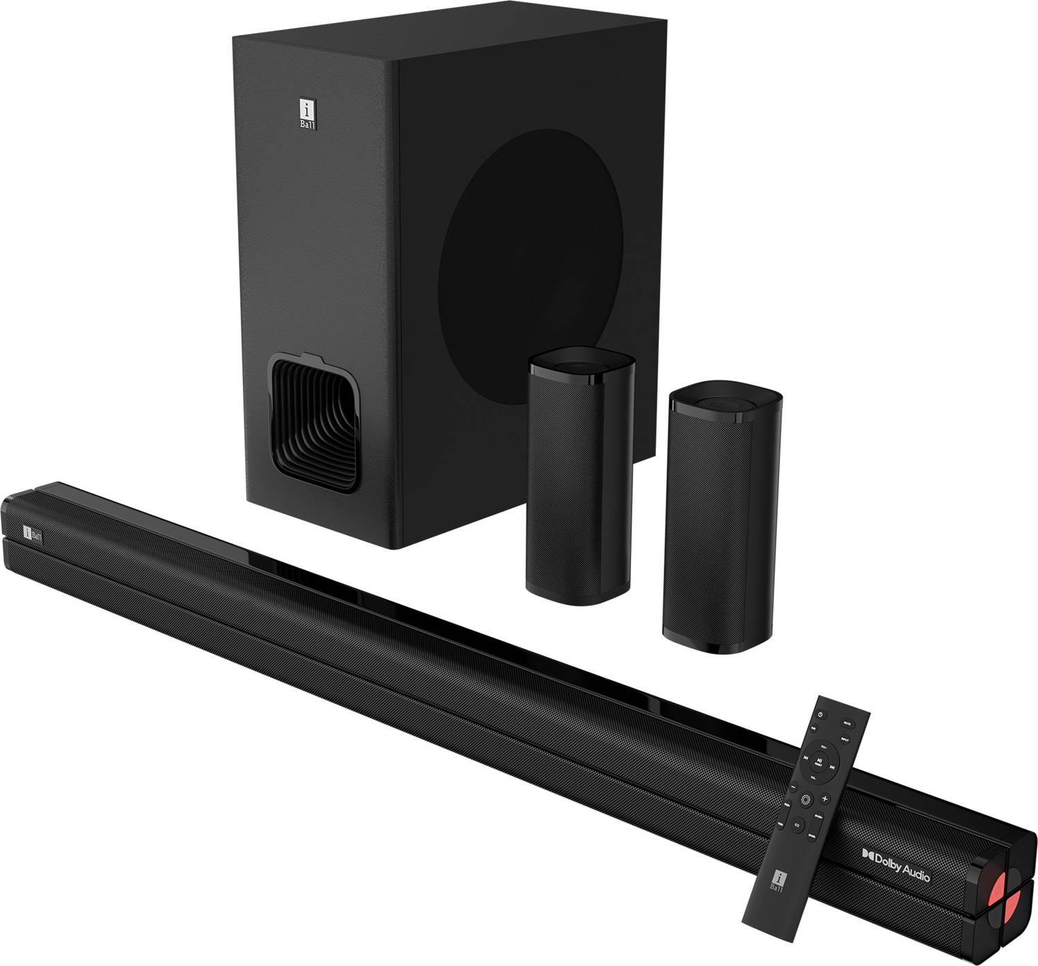 iBall Cinebar 560, Dolby Audio, Wireless Subwoofer&Satellites, Triple Driver, BTv5.3 800 W Bluetooth Soundbar