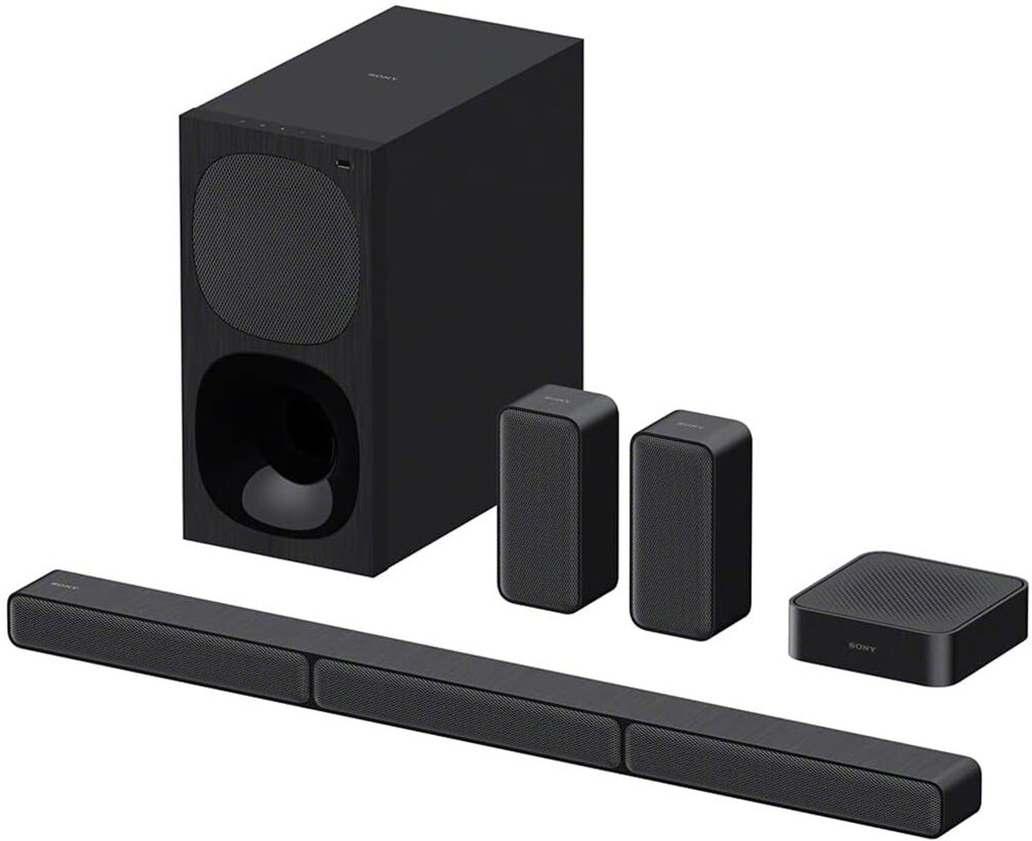 Image of SONY HT-S40R 5.1ch Home Theatre with Dolby Digital, Subwoofer, Rear Speakers, 600 W Bluetooth Soundbar