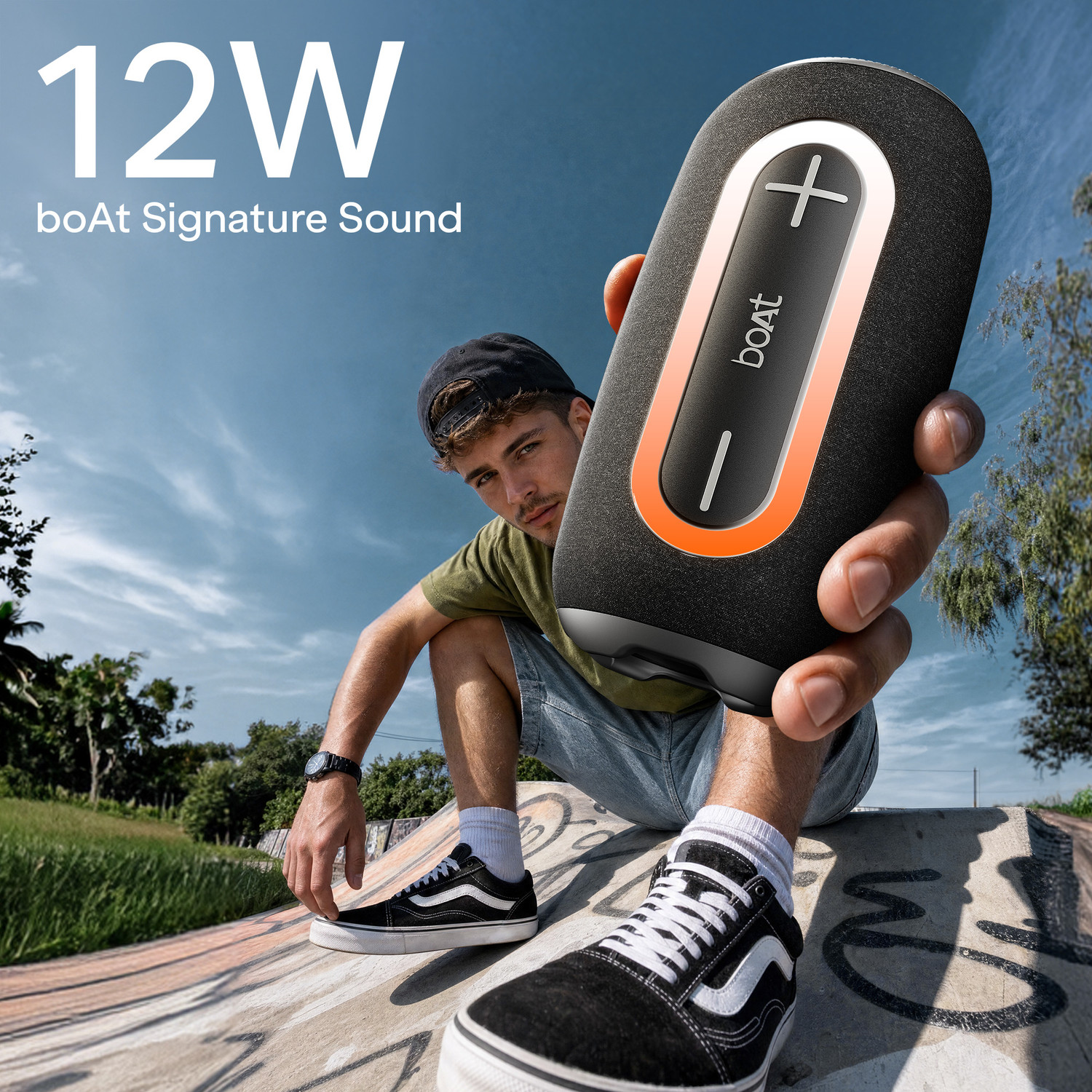 Image of boAt Stone 350 Plus ,8H Battery,Voice Assistant,TWS Mode,BT v6.0,With Mic 12 W Bluetooth Speaker