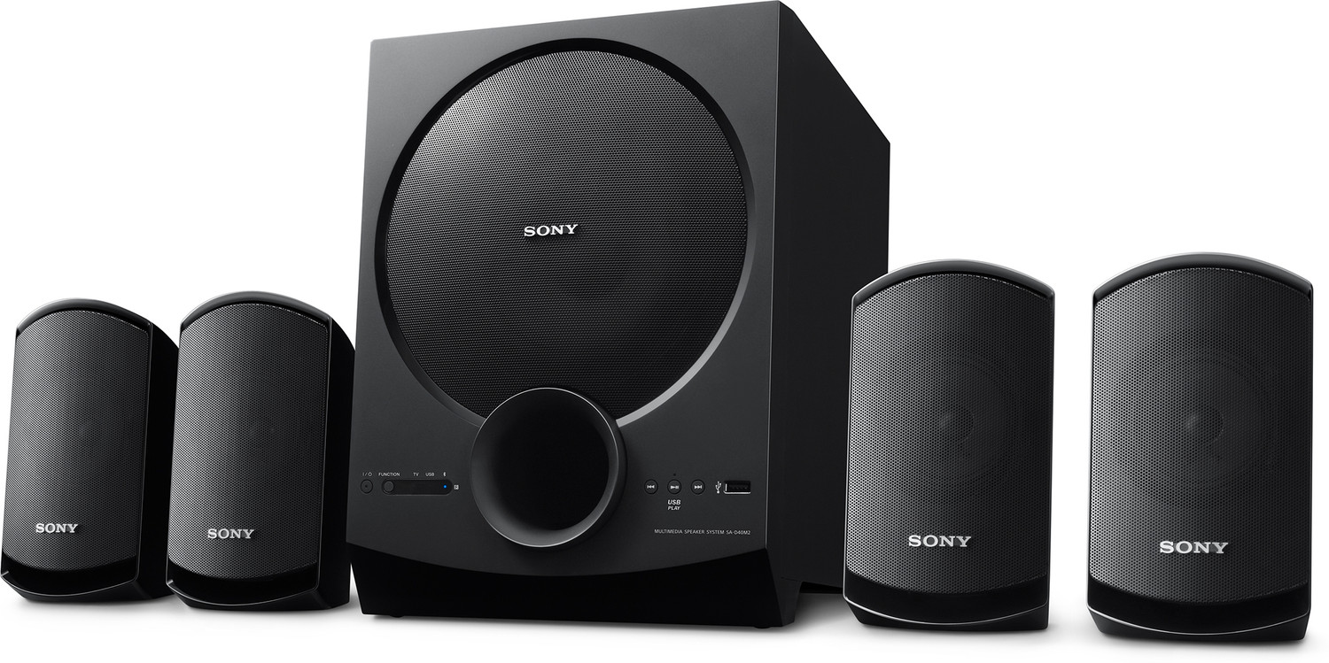 Image of SONY New SA-D40M2 All In One 4.1ch Home Theatre system with Powerful Subwoofer 100 W Bluetooth Home Audio Speaker
