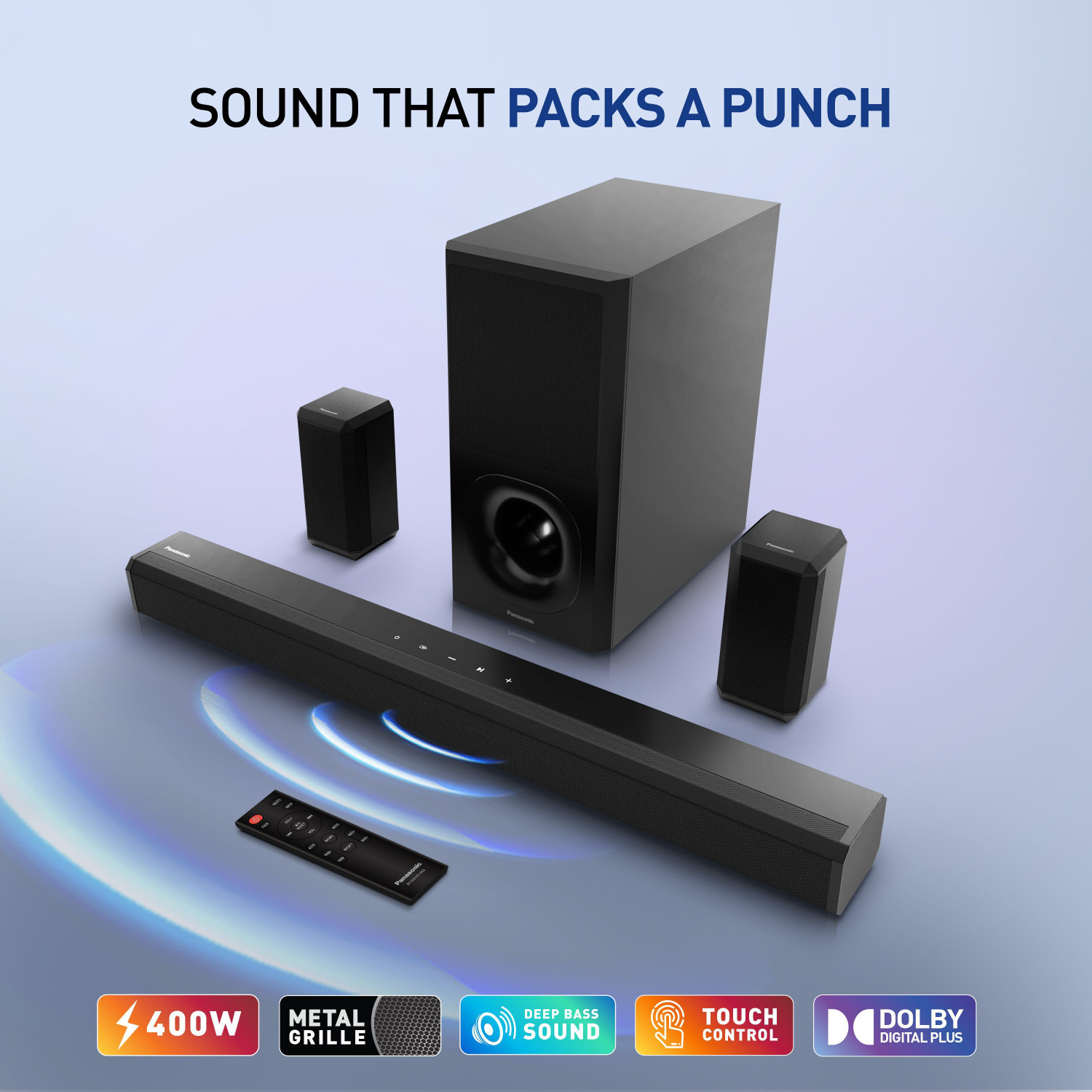 Image of Panasonic SC-HTS400GWK 400 W Bluetooth Soundbar