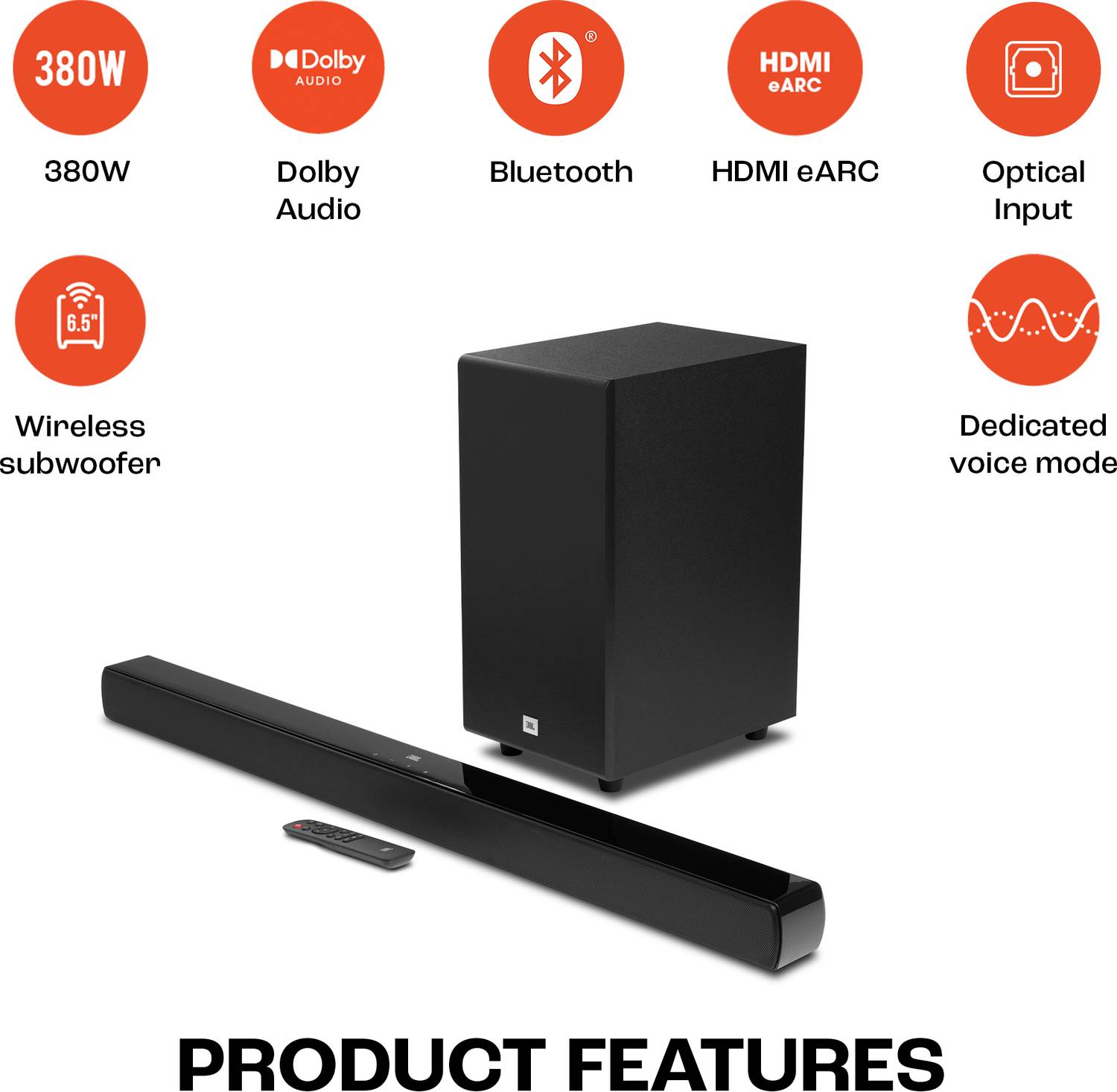 JBL Cinema SB190 380W Dolby Atmos Soundbar - Image 3