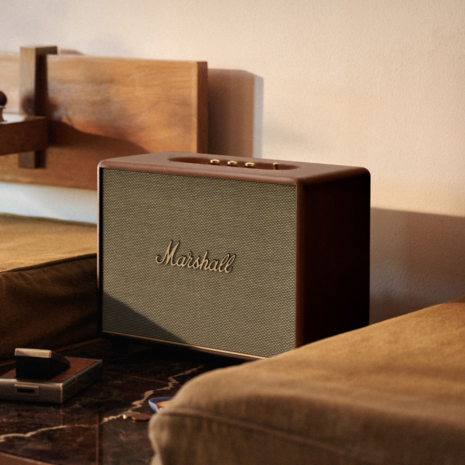 Image of Marshall Woburn III Wired Connectivity Home with HDMI, RCA, 3.5mm input 150 W Bluetooth Speaker