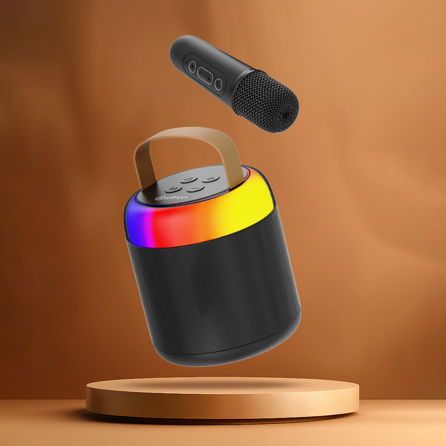 Image of PTron Funk Mojo / Fusion Bliss w / Karaoke Mic, 16W Pristine Sound, 6Hrs Playtime 16 W Bluetooth Speaker