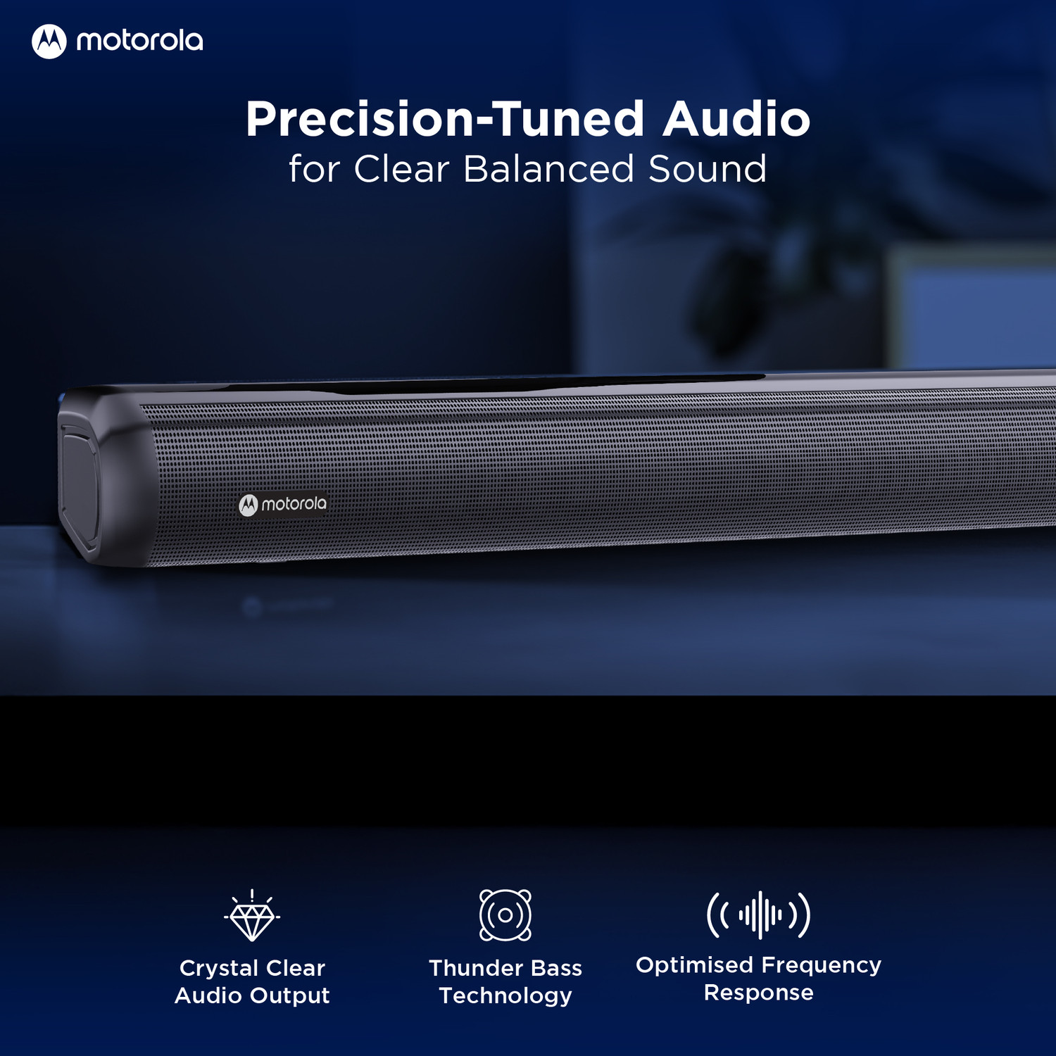 Image of MOTOROLA AmphisoundX Vibe 330 W Bluetooth Soundbar