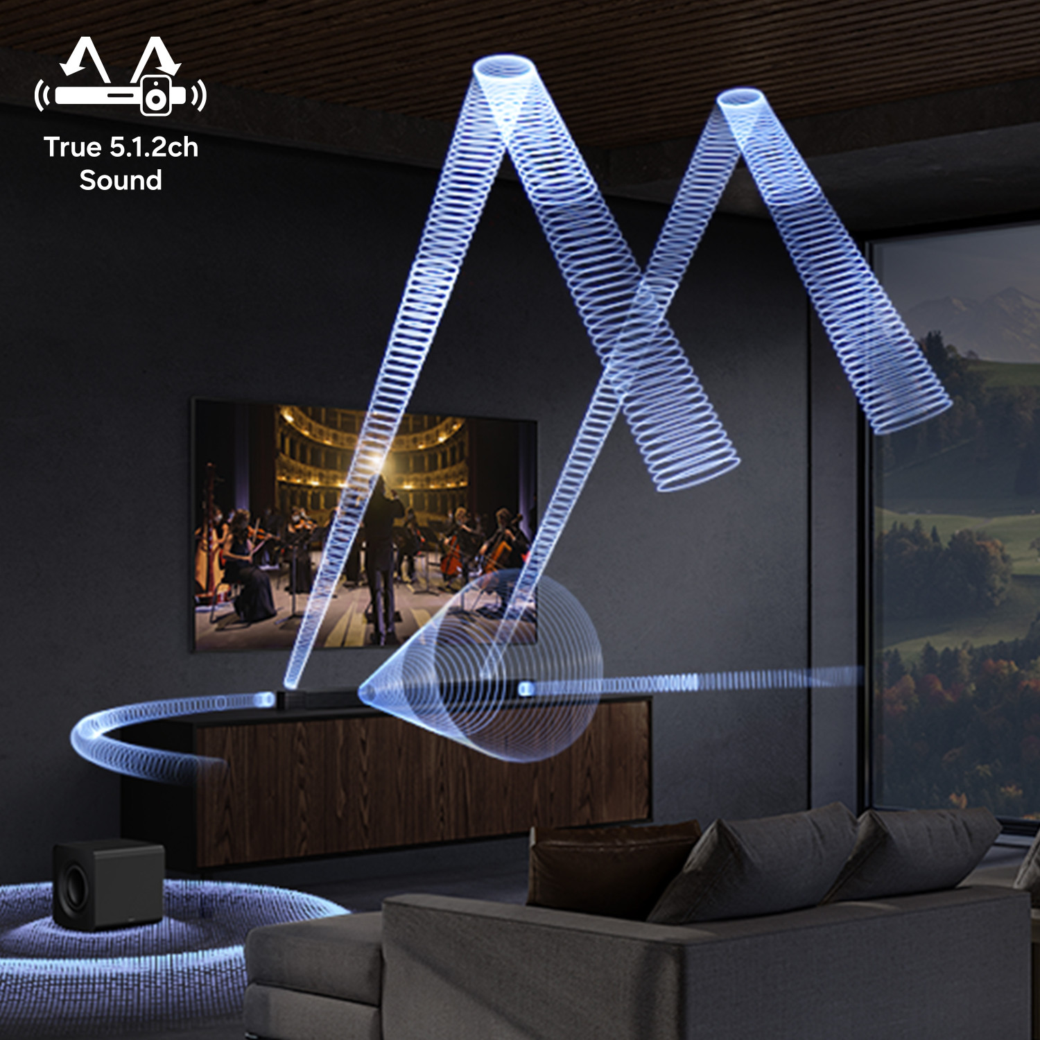 Image of Samsung HW-Q800H /XL 400W 5.1.2ch Wireless Dolby Atmos Soundbar 400 W Bluetooth Home Audio Speaker