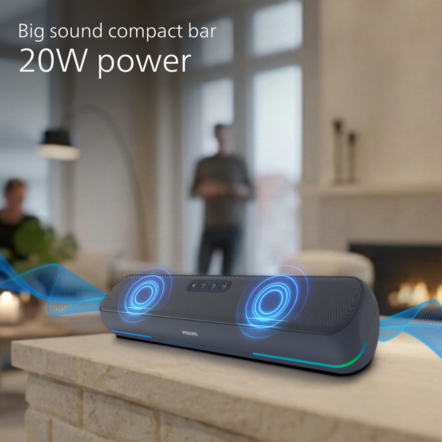 Image of PHILIPS TAB4120BL /94 20 W Bluetooth Soundbar