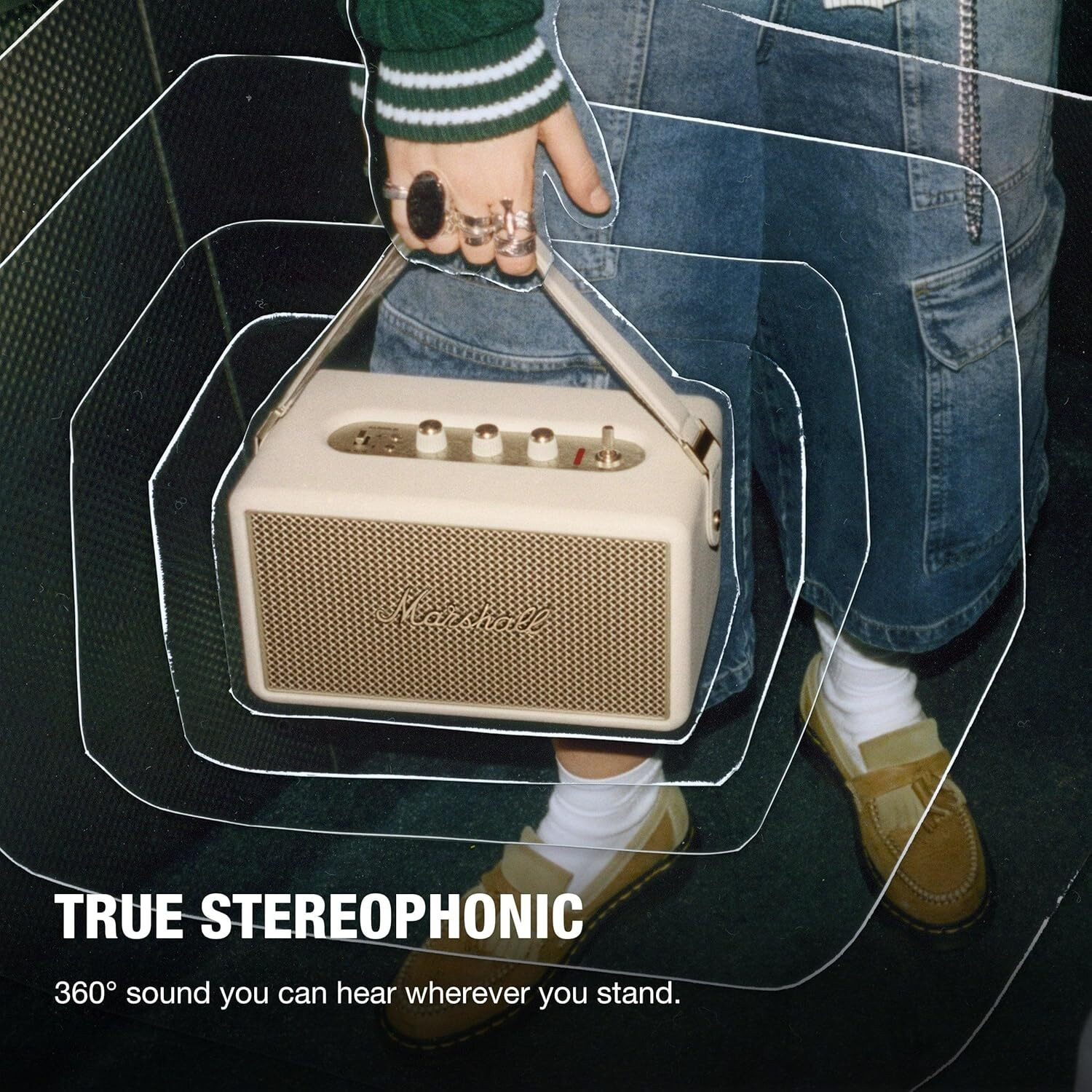 Image of Marshall Kilburn III - 50+ Hours of Portable Playtime, 360 Sound, Dust & Water-Resistant Bluetooth Speaker