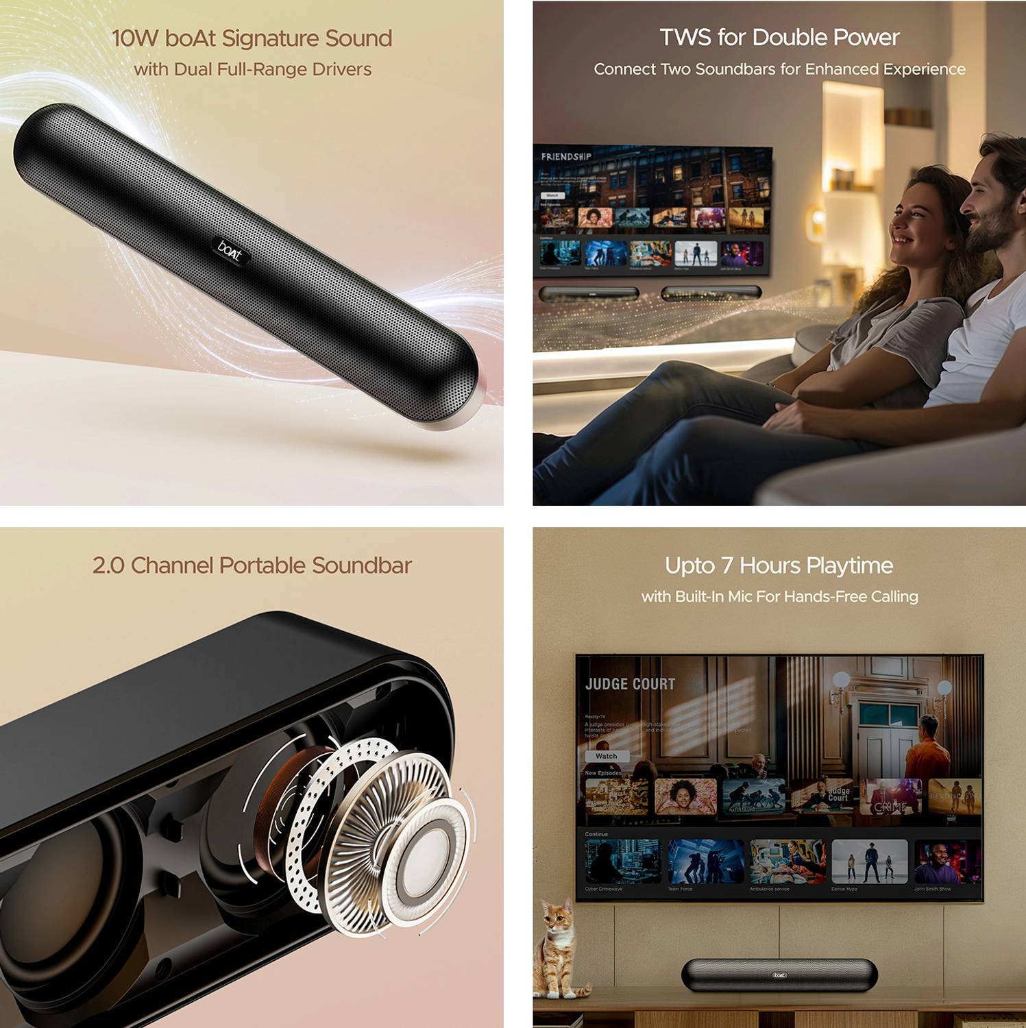 boAt Bar 480/490 10W Bluetooth Speaker - Image 2
