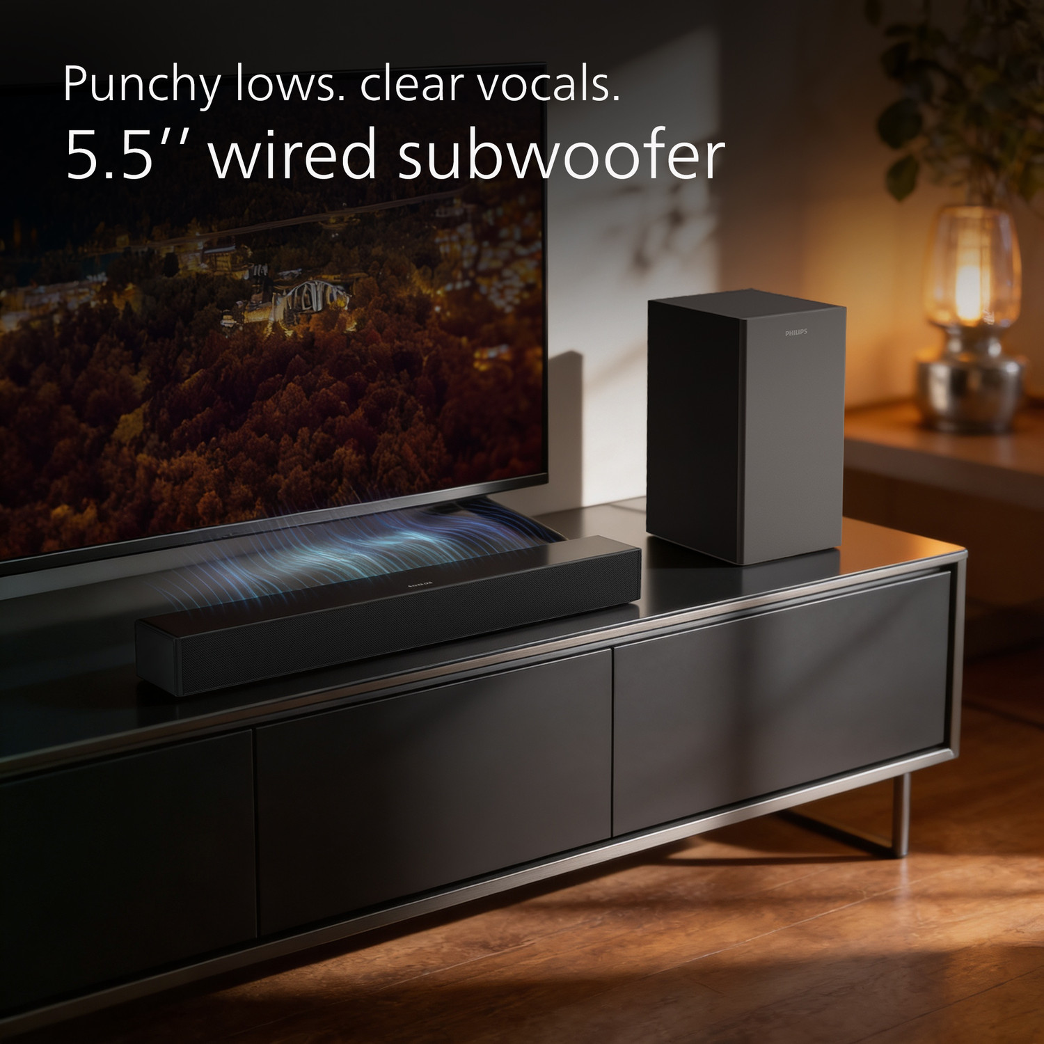 Image of PHILIPS TAB4321 120 W Bluetooth Soundbar