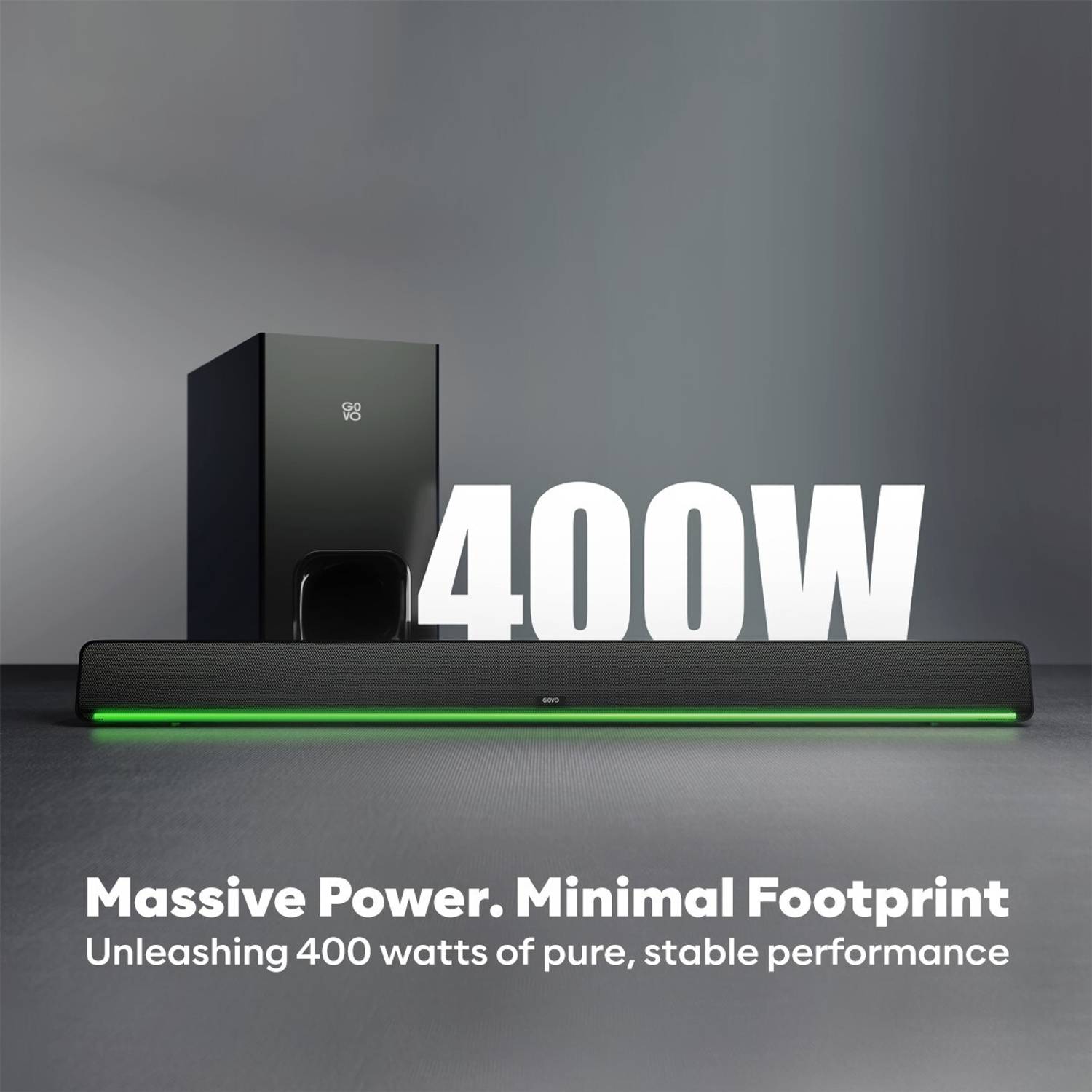 GOVO Gosurround 975 Pro 400W Bluetooth Soundbar Silver - Image 3