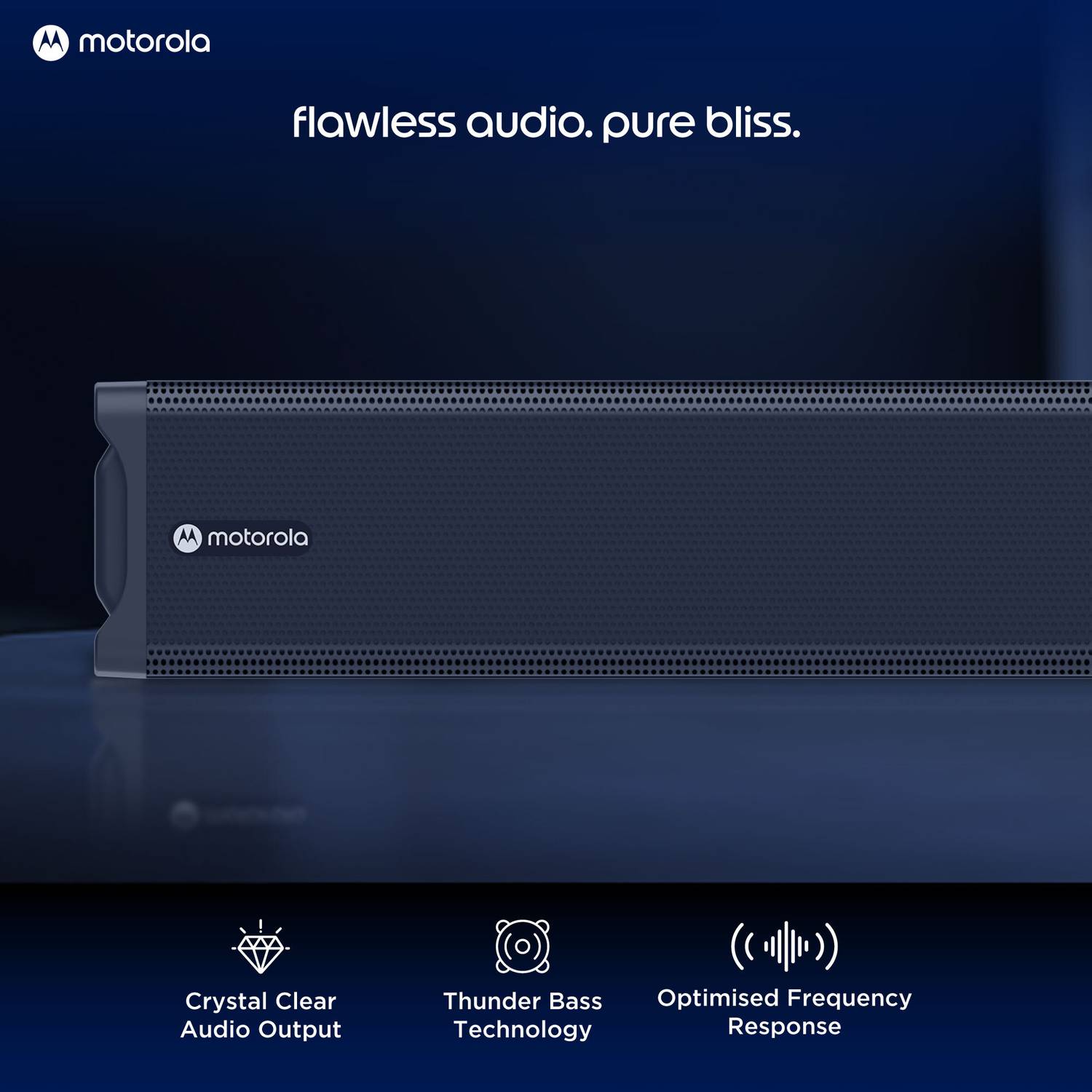 MOTOROLA AmphisoundX Vibe Dolby 550 W Bluetooth Soundbar Black - Image 4