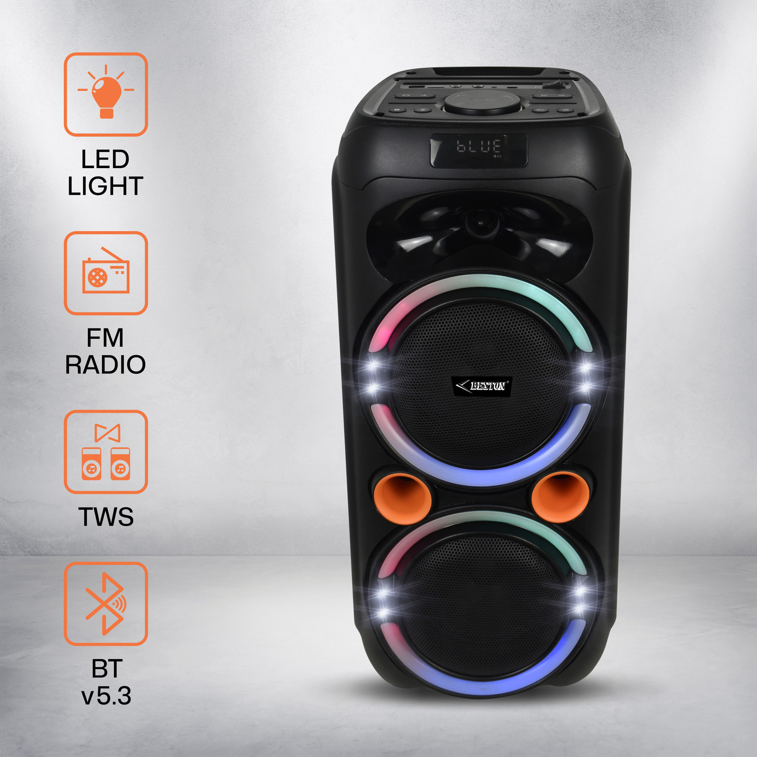 Image of BESTON Beat Blender 120 W Bluetooth Party Speaker