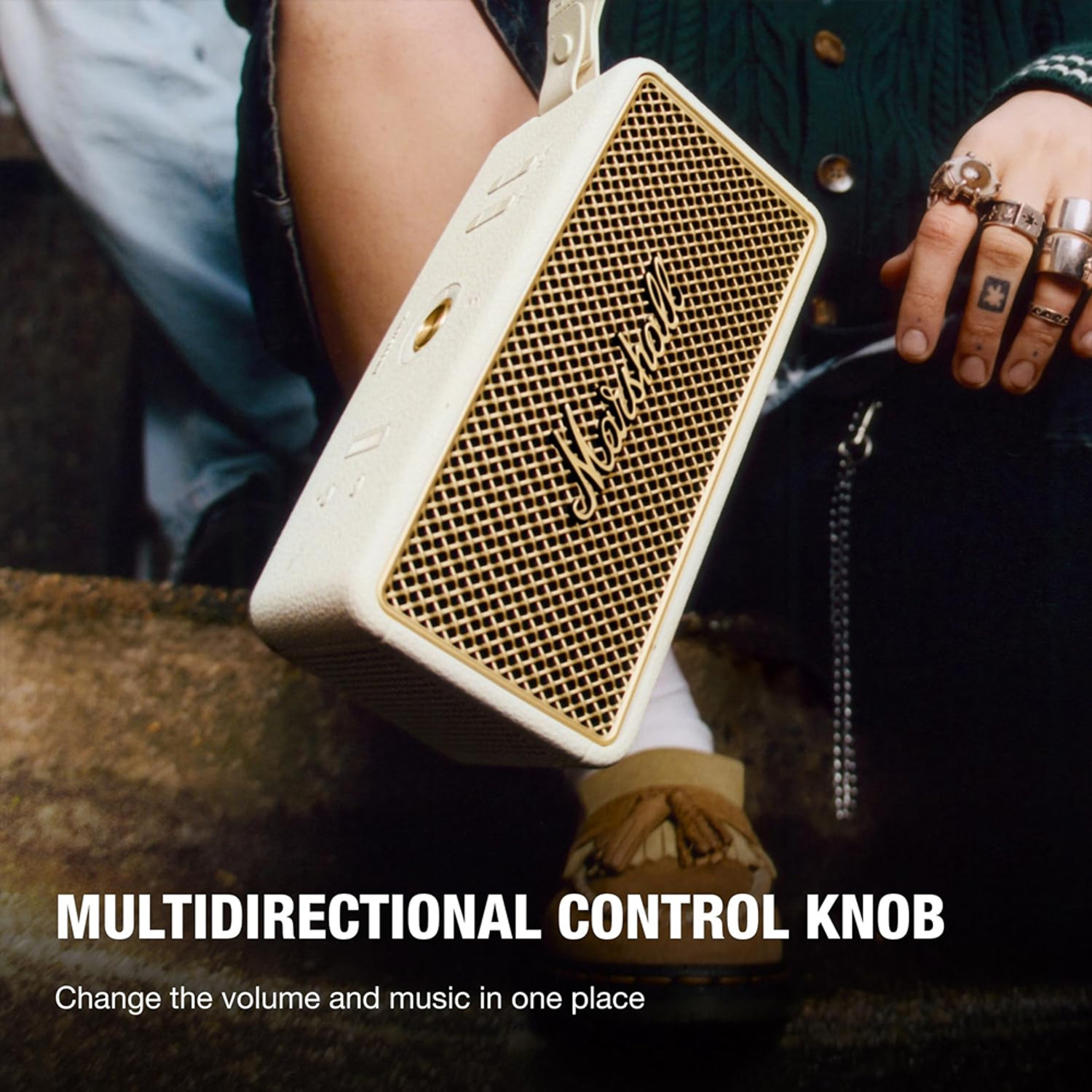 Image of Marshall Middleton II Portable, Over 30 Hours Playtime, IP67 Waterproof 80 W Bluetooth Party Speaker