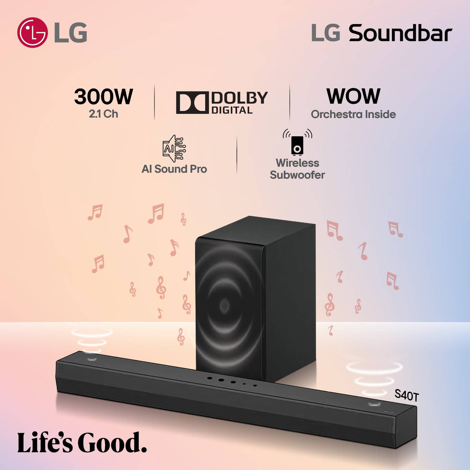 スピーカー・ウーファー LG Soundbar S40T thum-1100x730.jpeg スピーカー・ウーファー