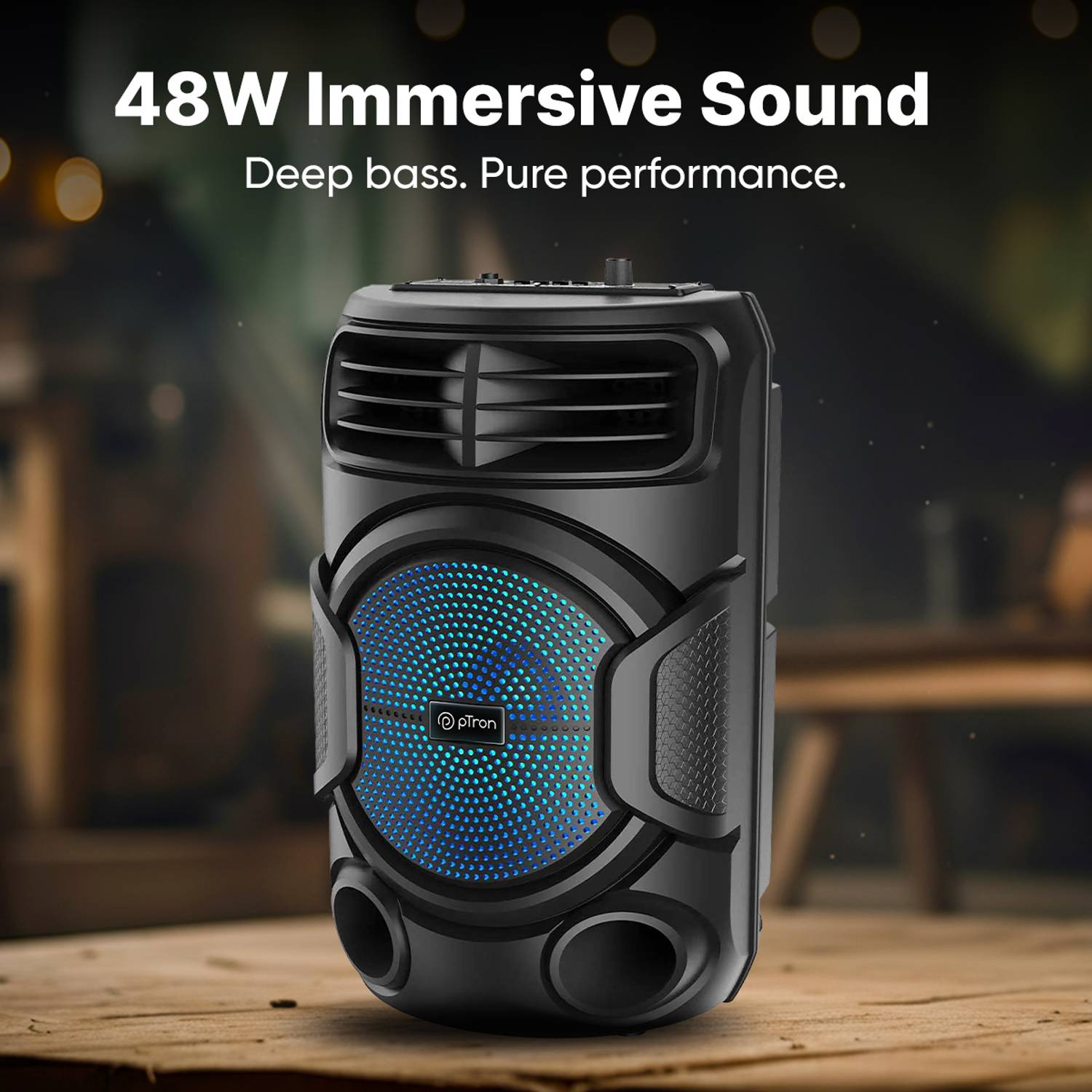 PTron Fusion Octane 48W Bluetooth Speaker - Image 3